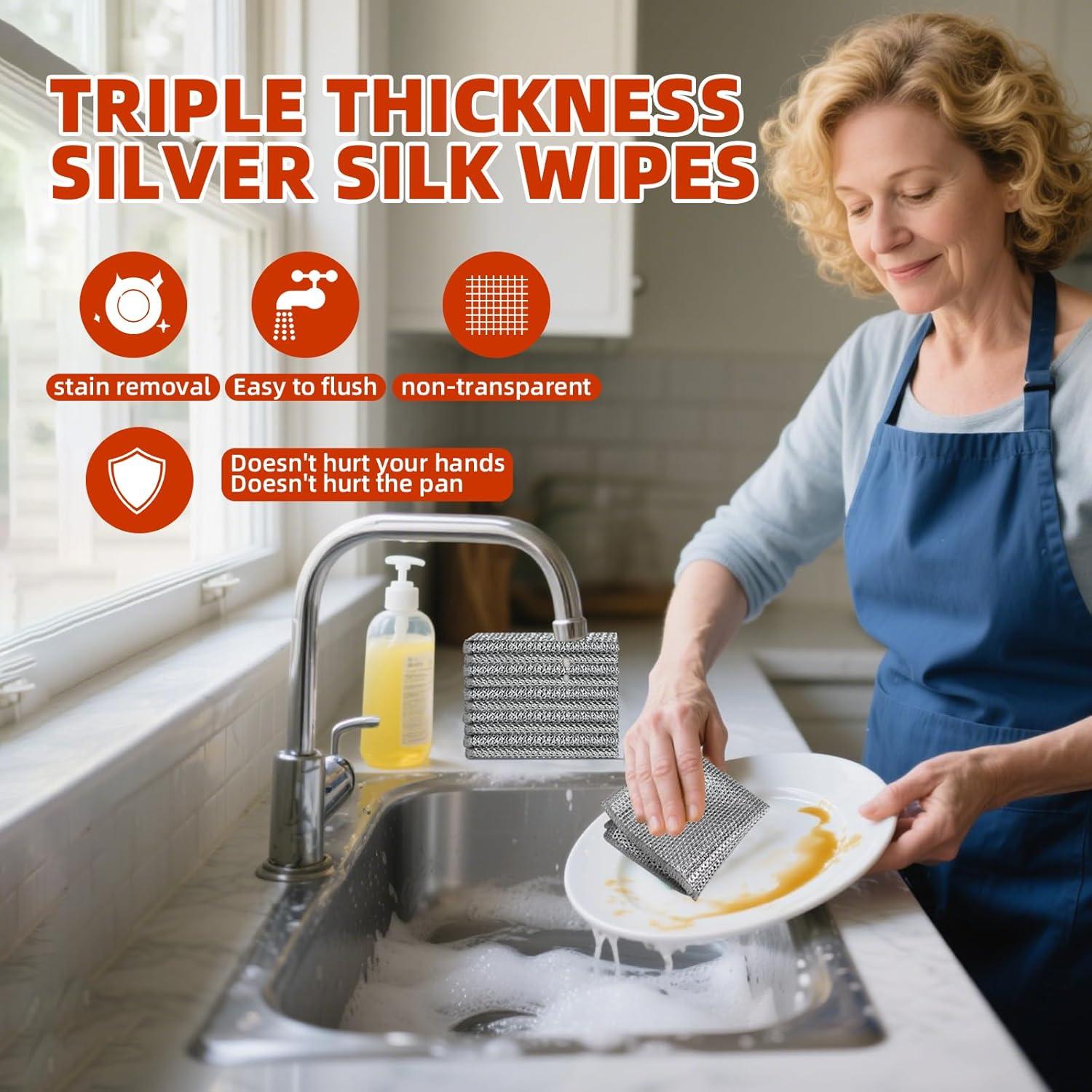 Paños de Limpieza Reutilizables AREYCVK 20x20cm 10 Unidades