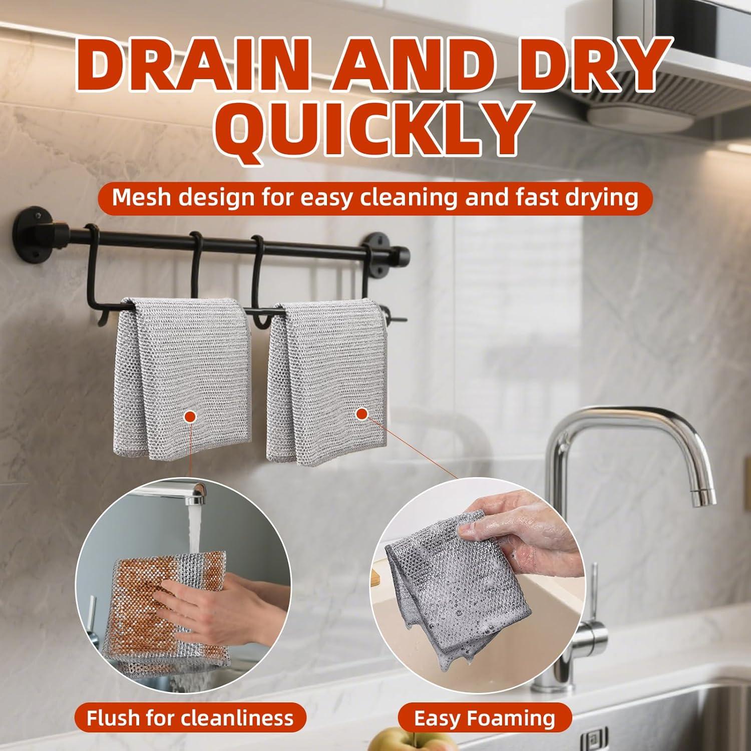 Paños de Limpieza Reutilizables AREYCVK 20x20cm 10 Unidades