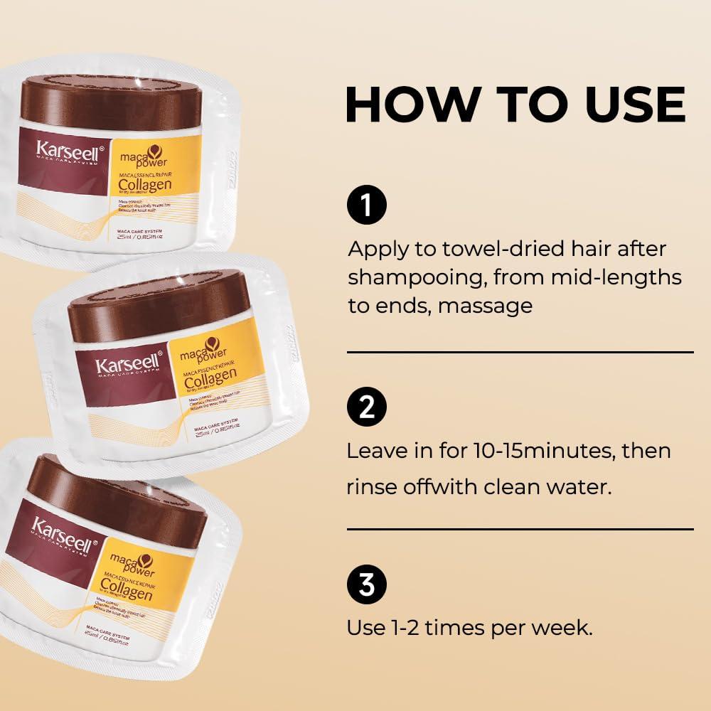 Máscara de Cabello Karseell Colágeno y Aceite de Argán 600ml