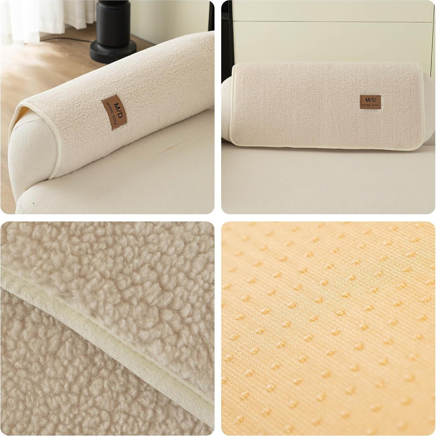 Funda de Sofá Antideslizante MDSASFD Beige 71.12x71.12 cm
