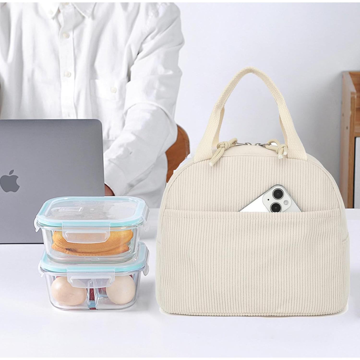 Caja de Almuerzo Dezcrab Corduroy Beige Aislada 10.2L