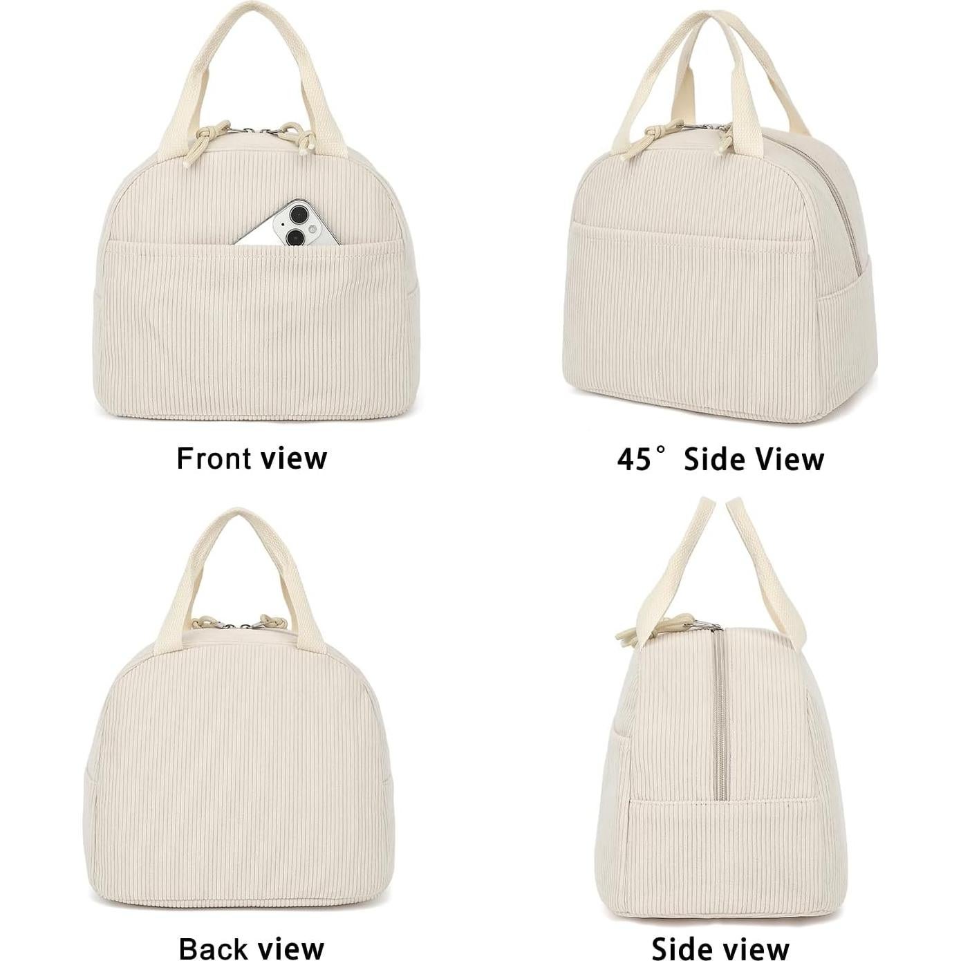 Caja de Almuerzo Dezcrab Corduroy Beige Aislada 10.2L