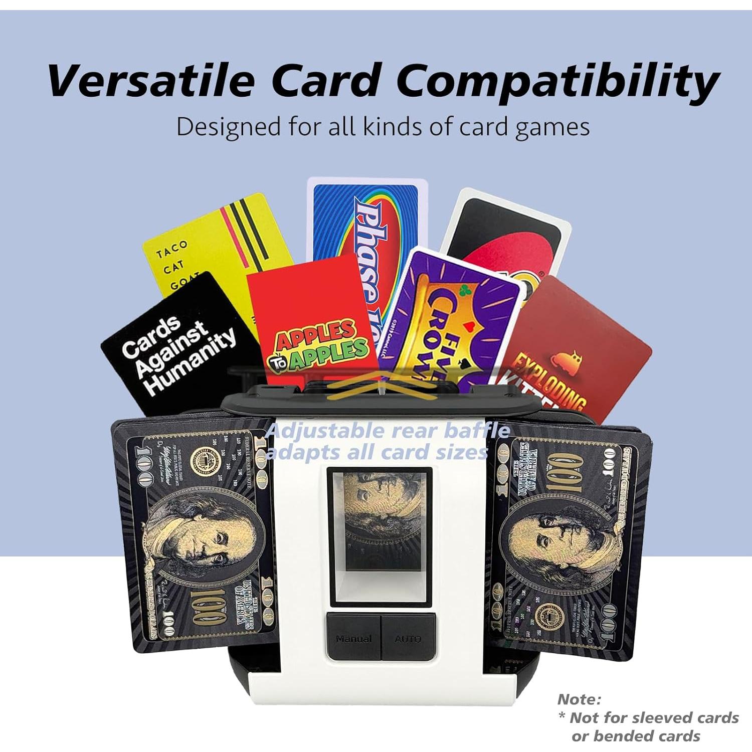 Barajador Automático de Cartas Dealtron X1D-2506 Recargable Negro