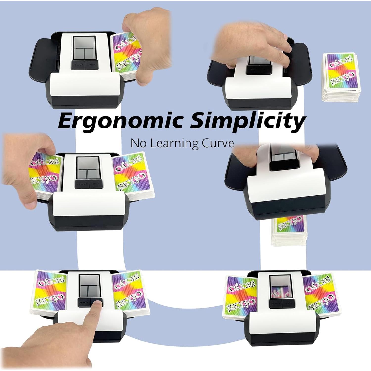 Barajador Automático de Cartas Dealtron X1D-2506 Recargable Negro