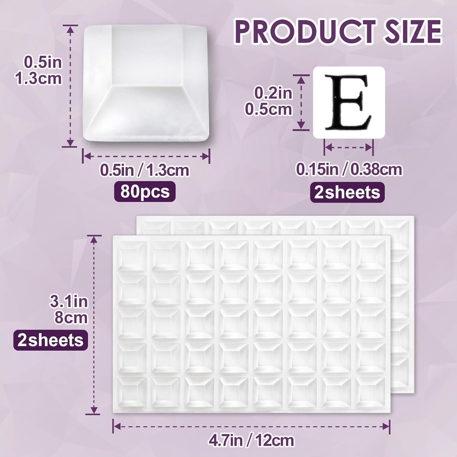 Etiquetas Elevadas para Teclado Isslly 80pcs Transparente