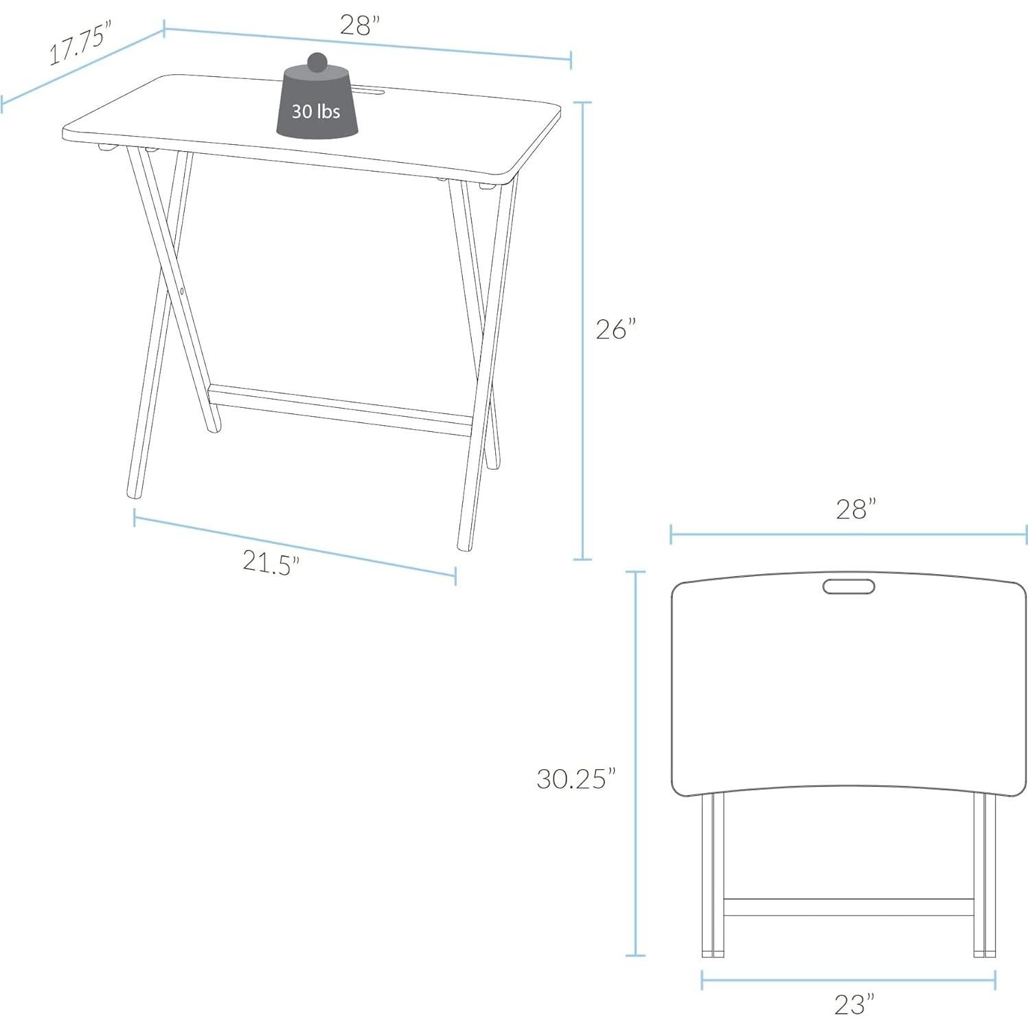 Mesa Plegable Arizona American Trails Madera Dura Natural 71x45x66cm