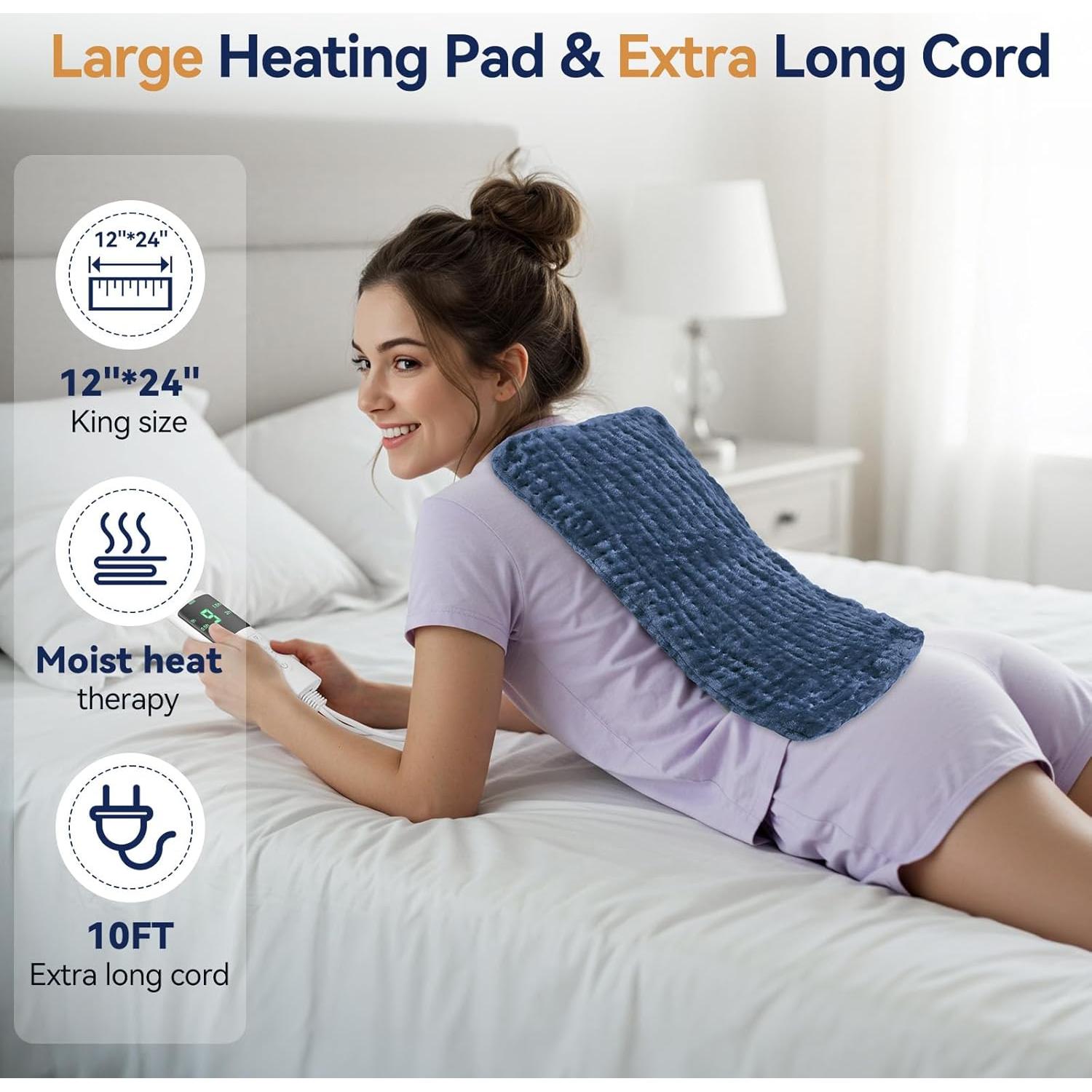 Almohadilla Térmica Eléctrica VSTKEN 30x61cm 9 Niveles Calor