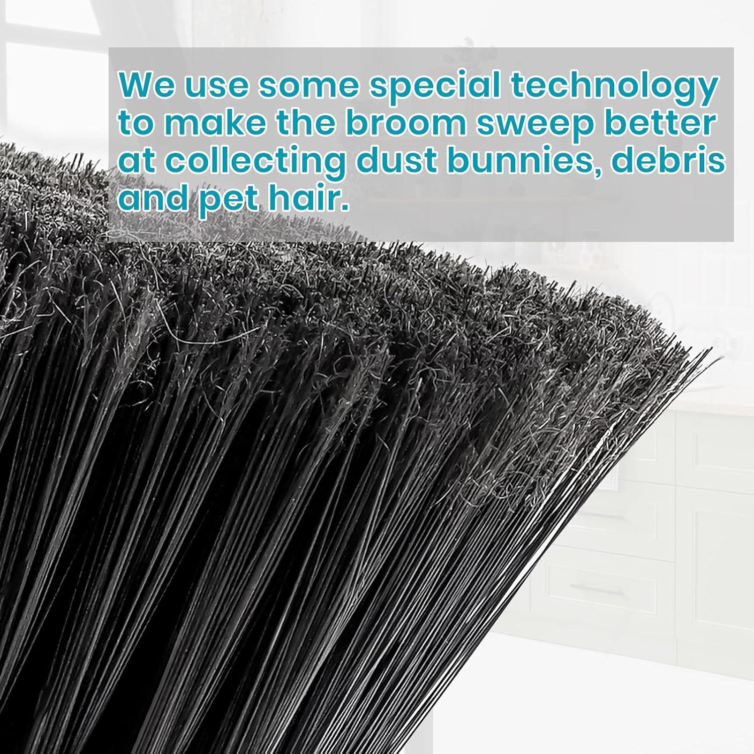 Escoba Interior TrueYee 137 cm Azul con Cerdas Suaves