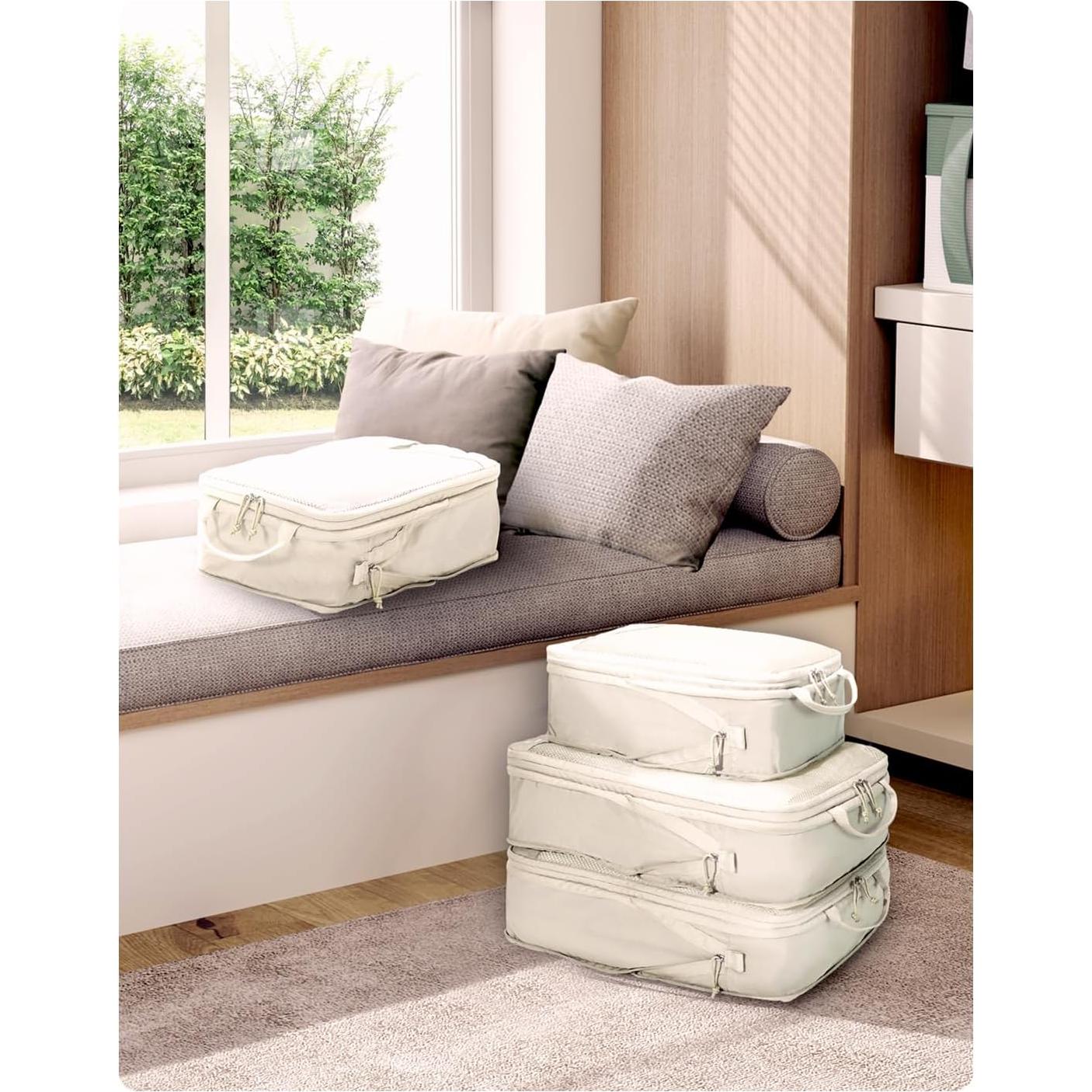 Cubos de Empaque ECOHUB Set de 4 para Viaje 40.9x30.0 cm