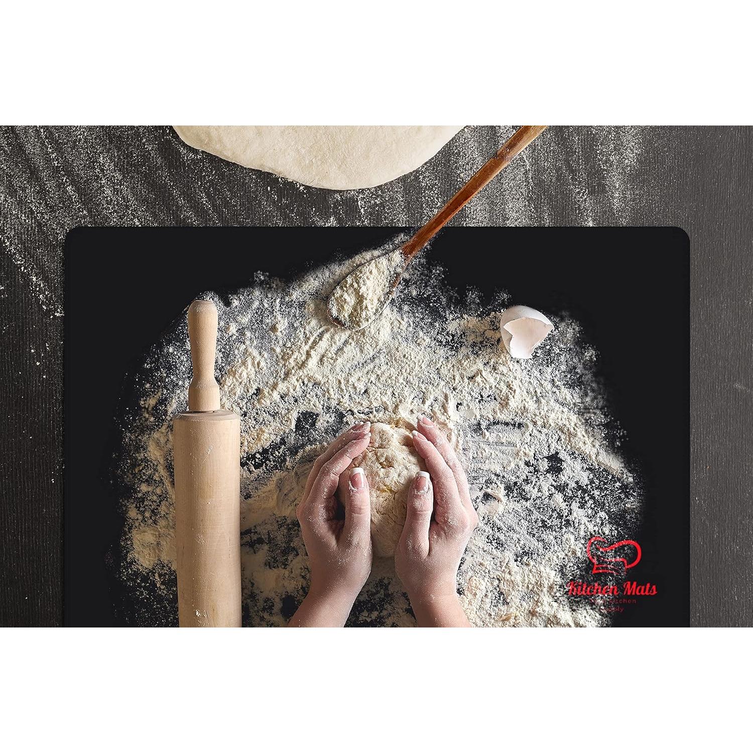 Alfombrilla Resistente al Calor Jage Kitchen 58.4x38.1cm Silicona Negra