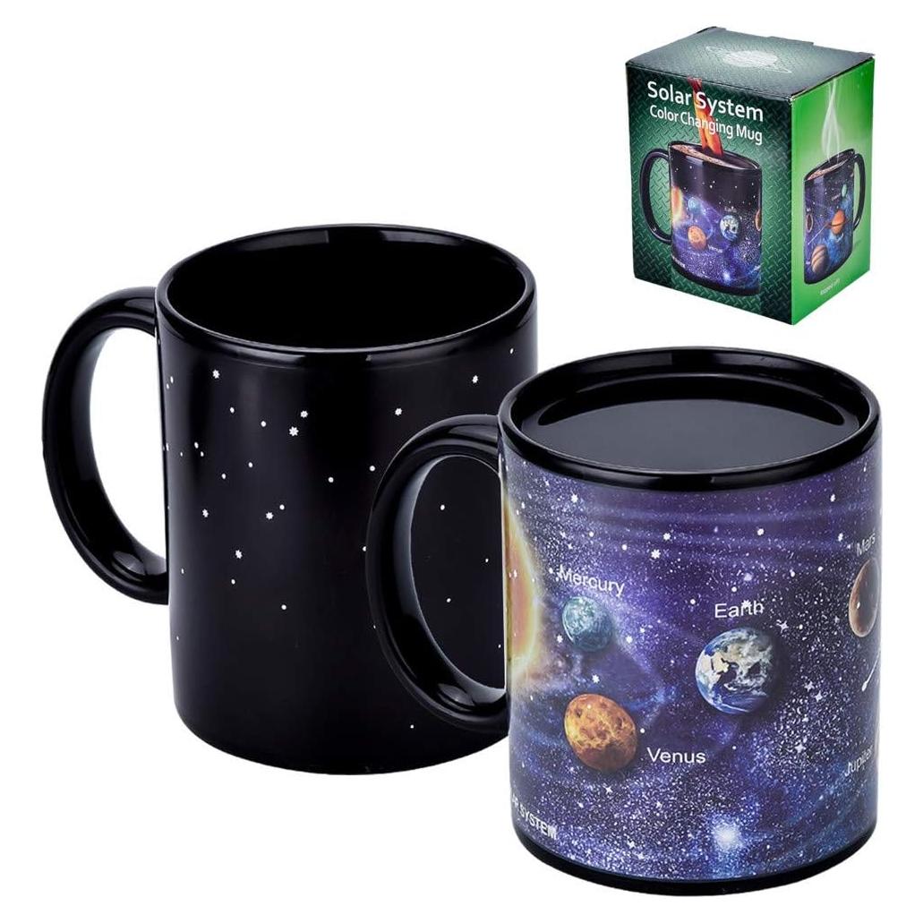 Taza mágica Antner Sistema Solar 12 oz Cerámica Cambio de Color