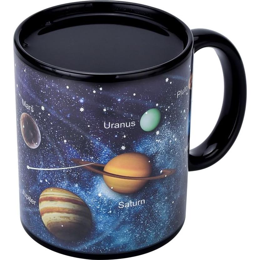 Taza mágica Antner Sistema Solar 12 oz Cerámica Cambio de Color