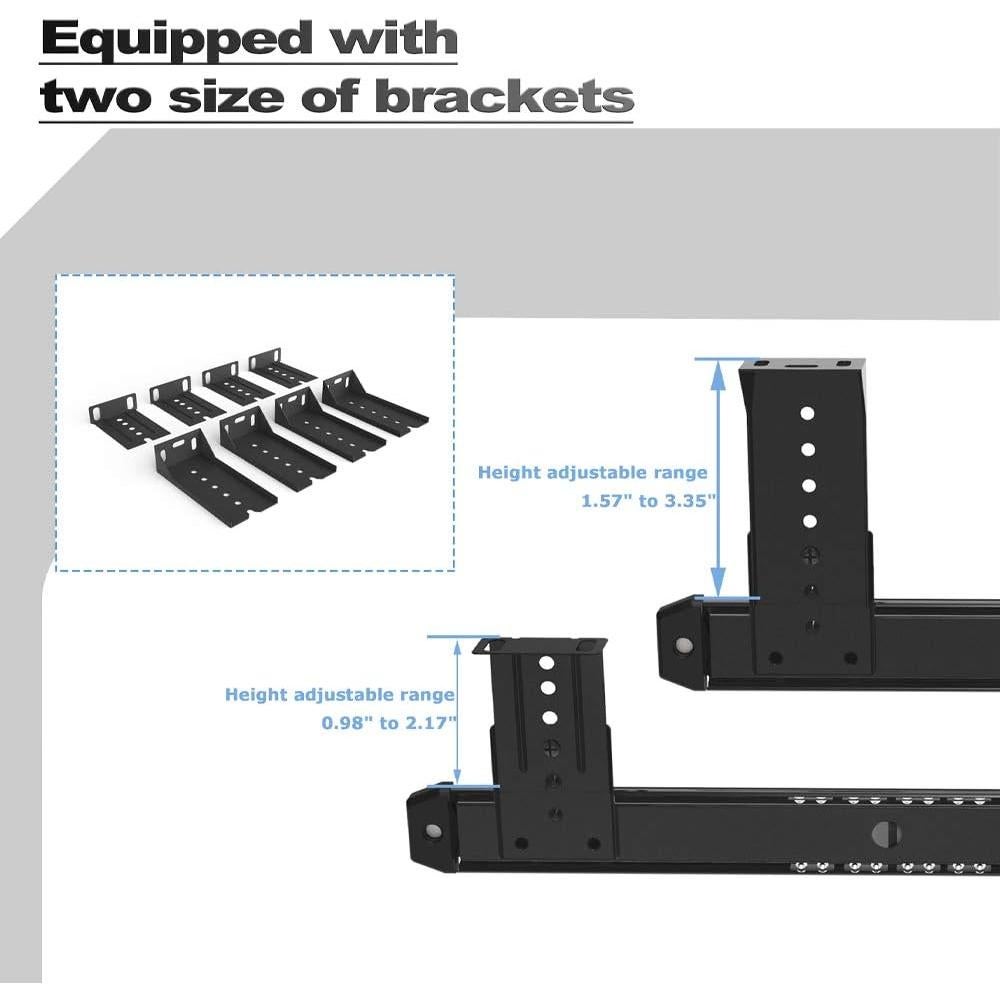 Deslizadores de Cajón FRMSAET 14" Metal Alta Resistencia Negro