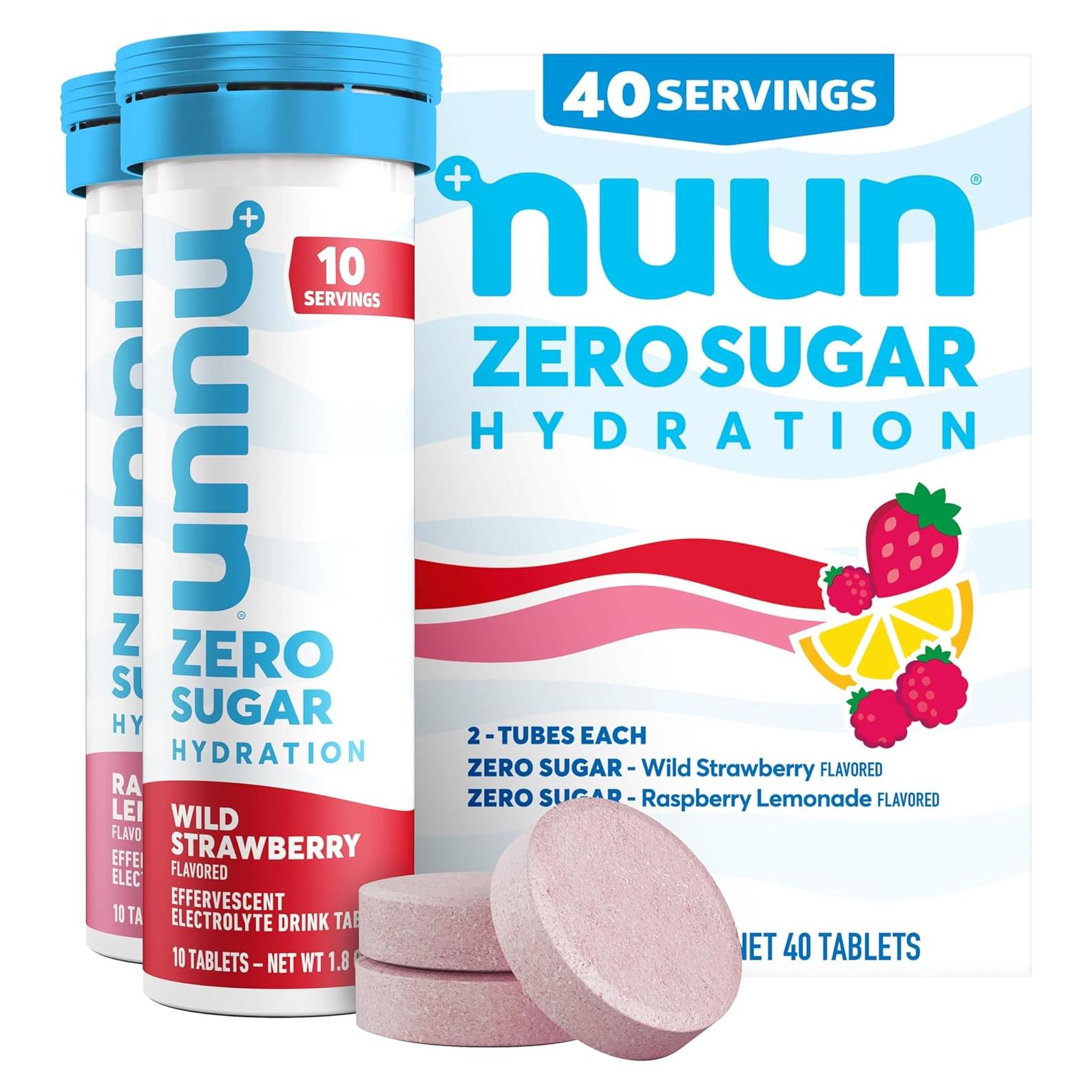 Tabletas de Electrolitos Nuun Sin Azúcar - Frutos Mixtos, 40 Porciones