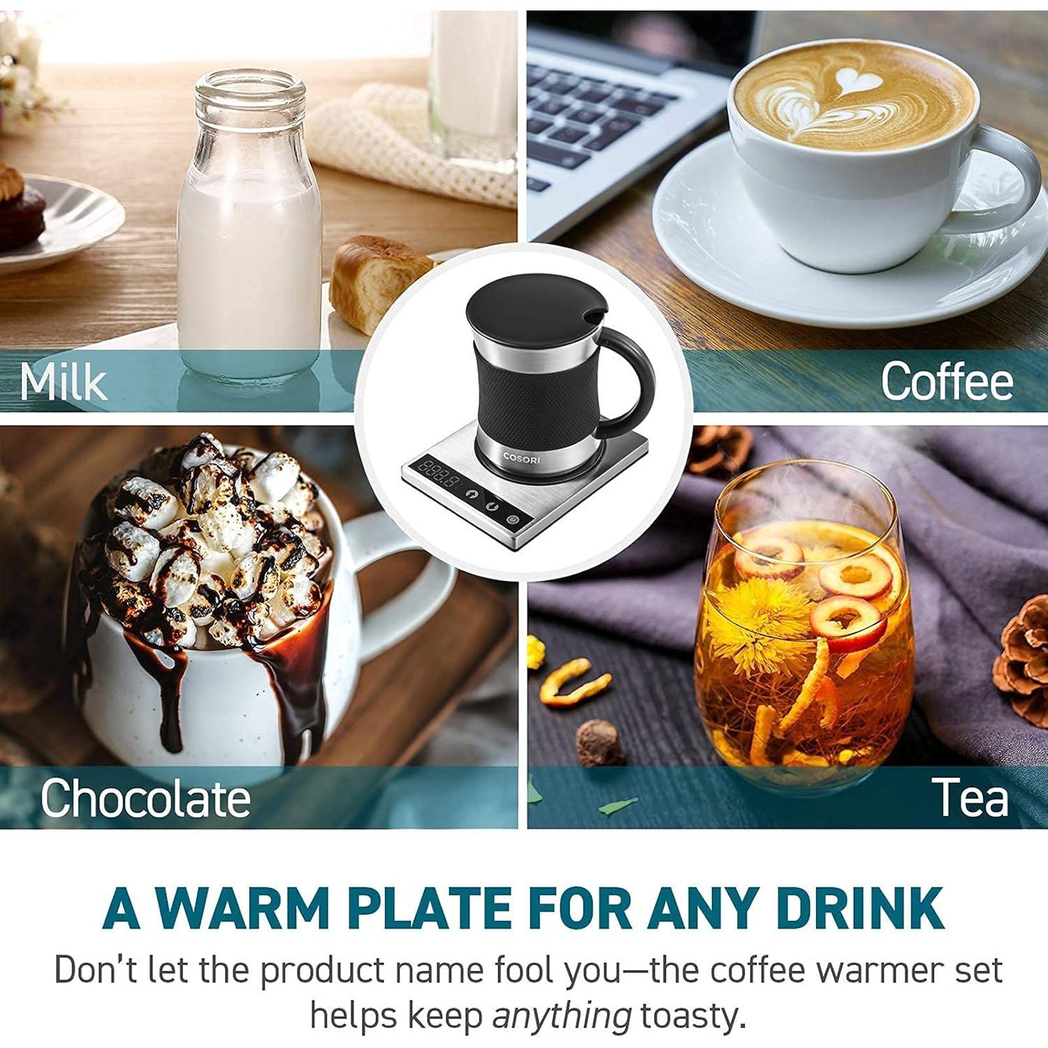 COSORI Calentador de Tazas y Taza Acero Inoxidable 500ml