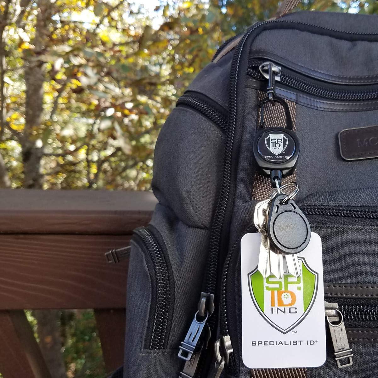 Carrete Retráctil Specialist ID - Paquete de 2 - Negro