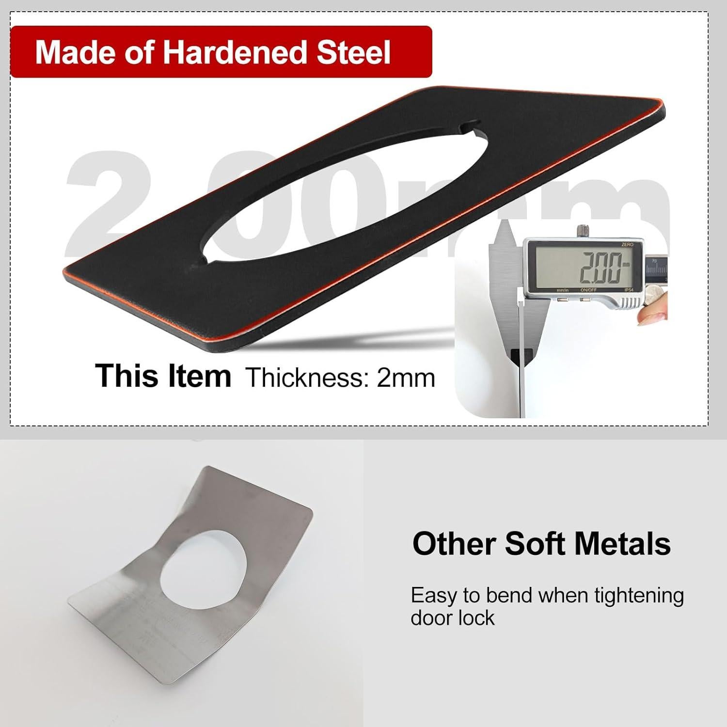 Placas de cicatriz para pomo de puerta MOSECYOU bronce 2 piezas