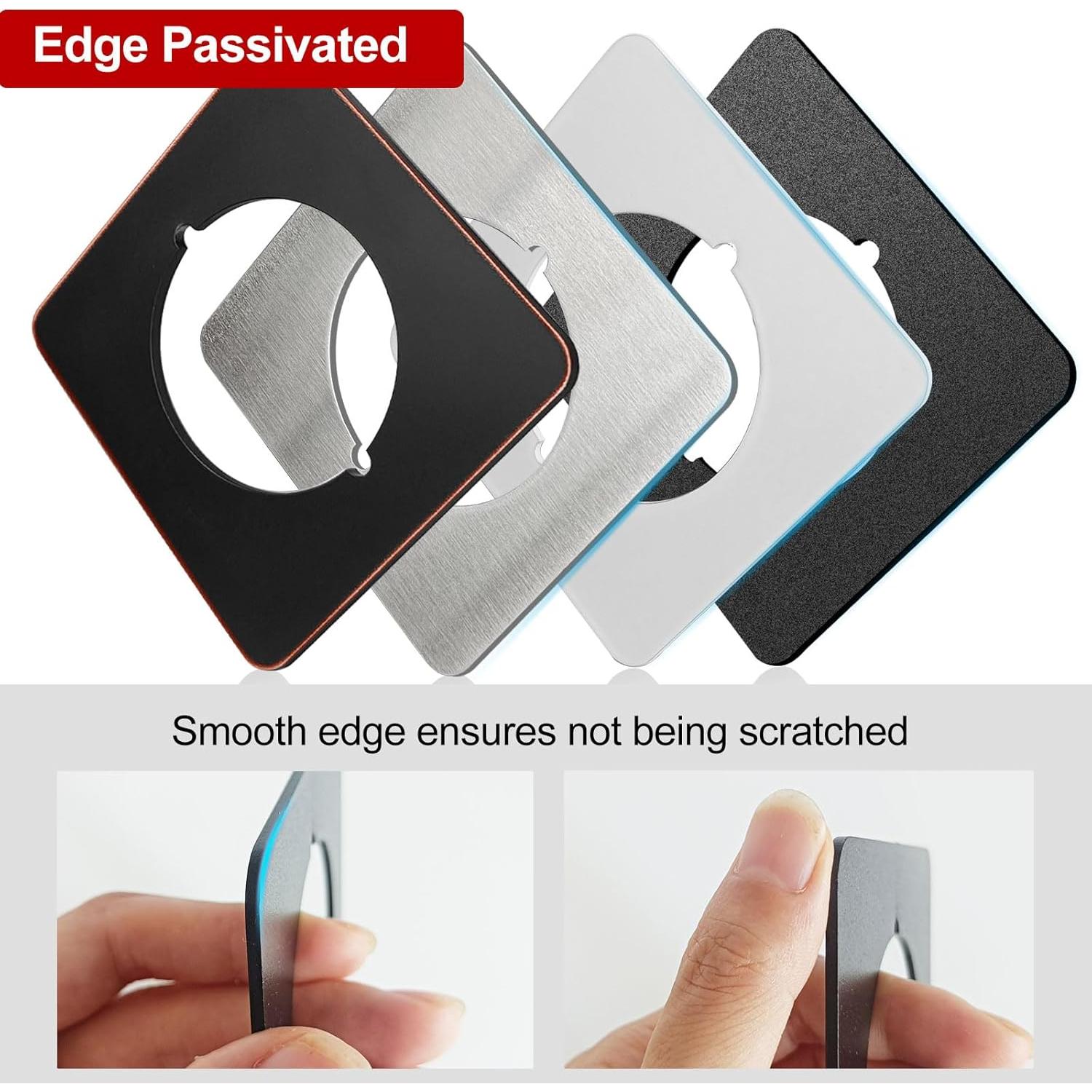 Placas de cicatriz para pomo de puerta MOSECYOU bronce 2 piezas