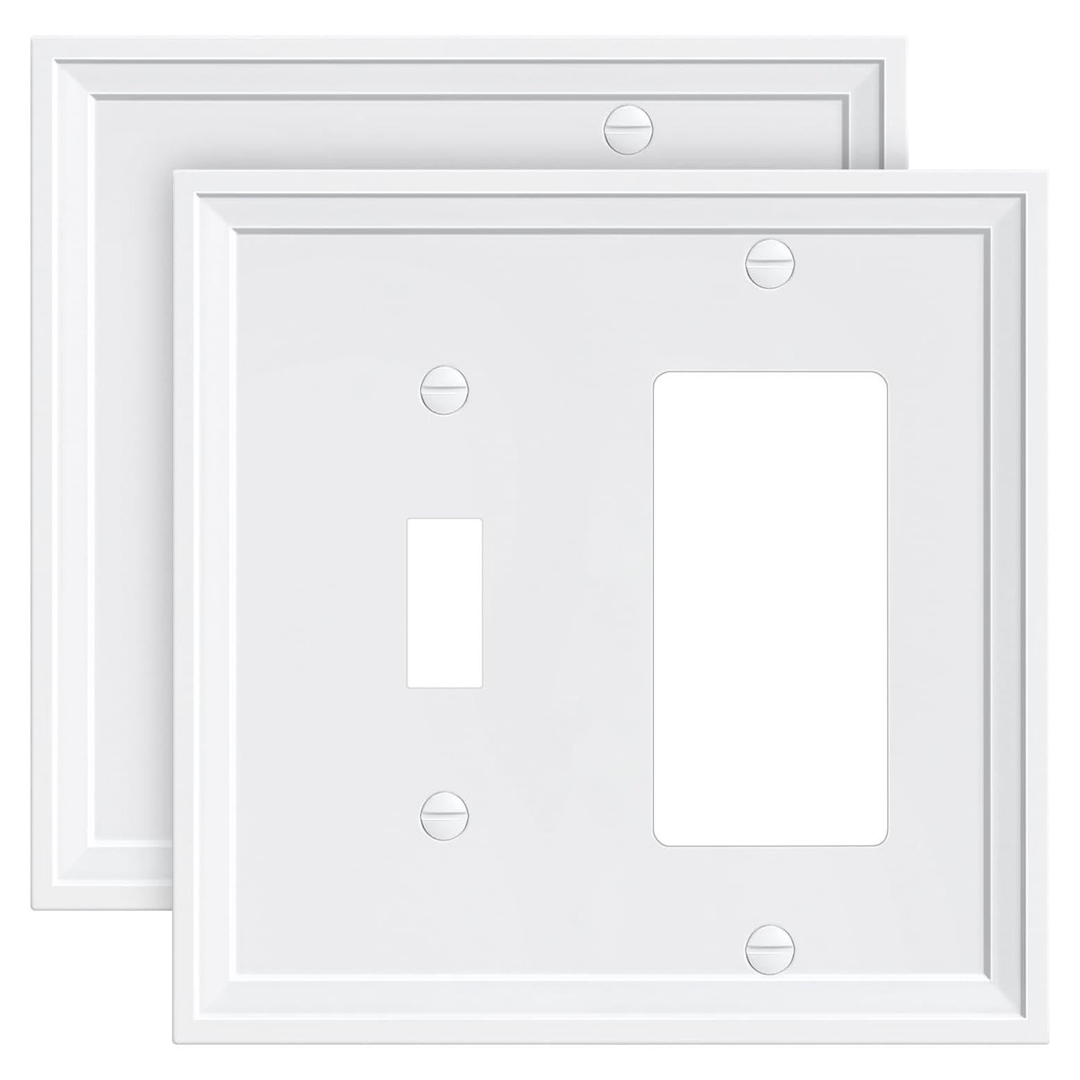 Placas de Interruptor y Enchufe de Bambú Treewell - 2 Piezas