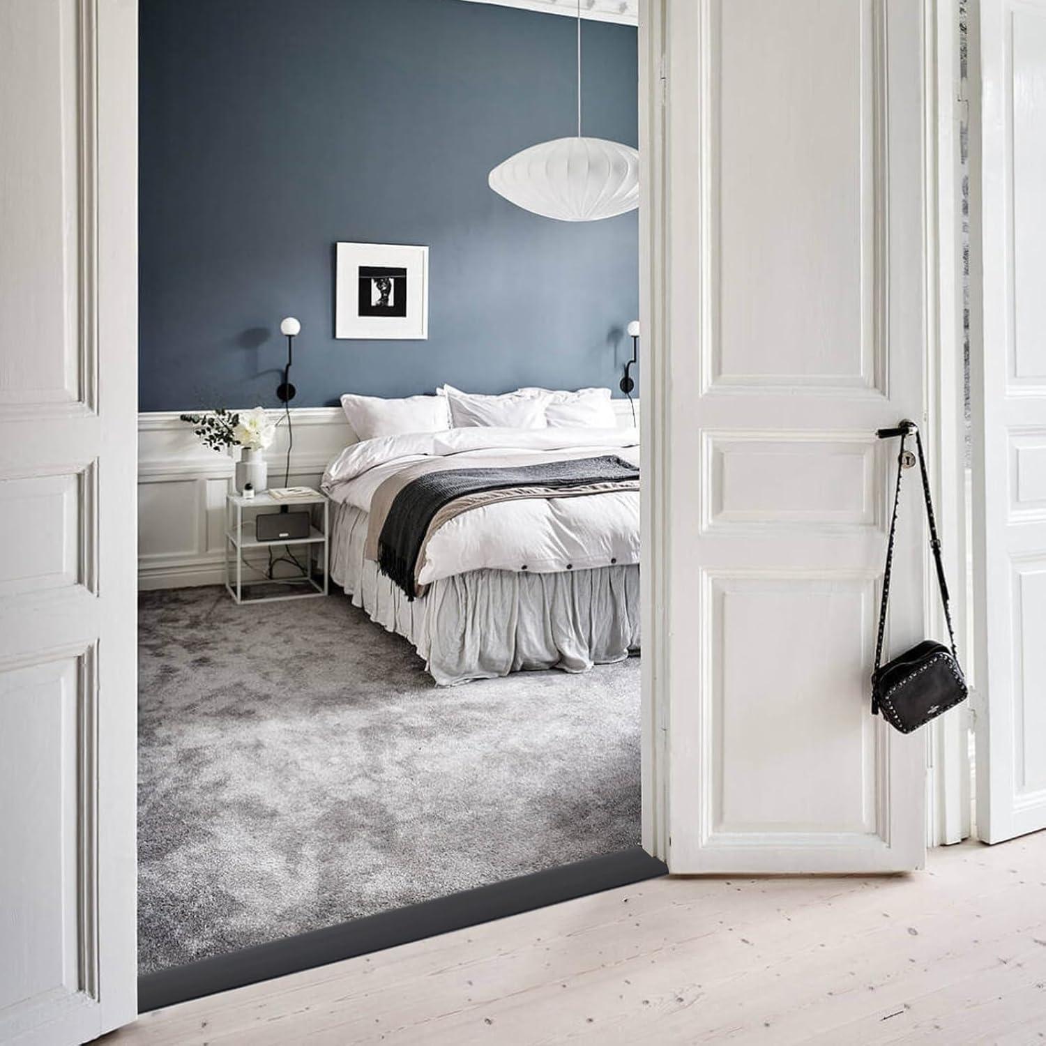 Tira de Transición de Piso Autoadhesiva Danlaila 5 cm x 3 m Negra