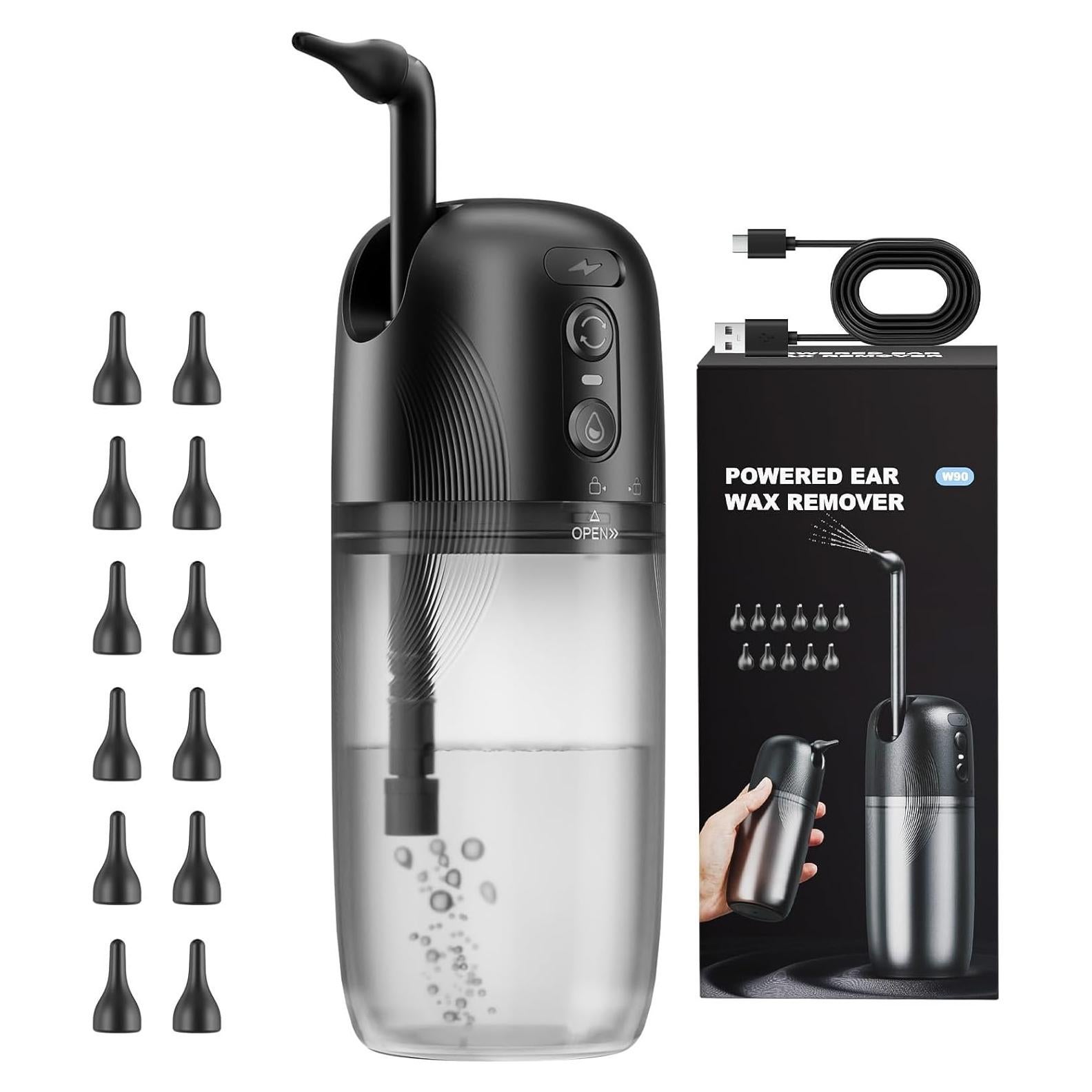 Limpiador de Oídos Eléctrico Yakbio con 3 Modos y 12 Puntas