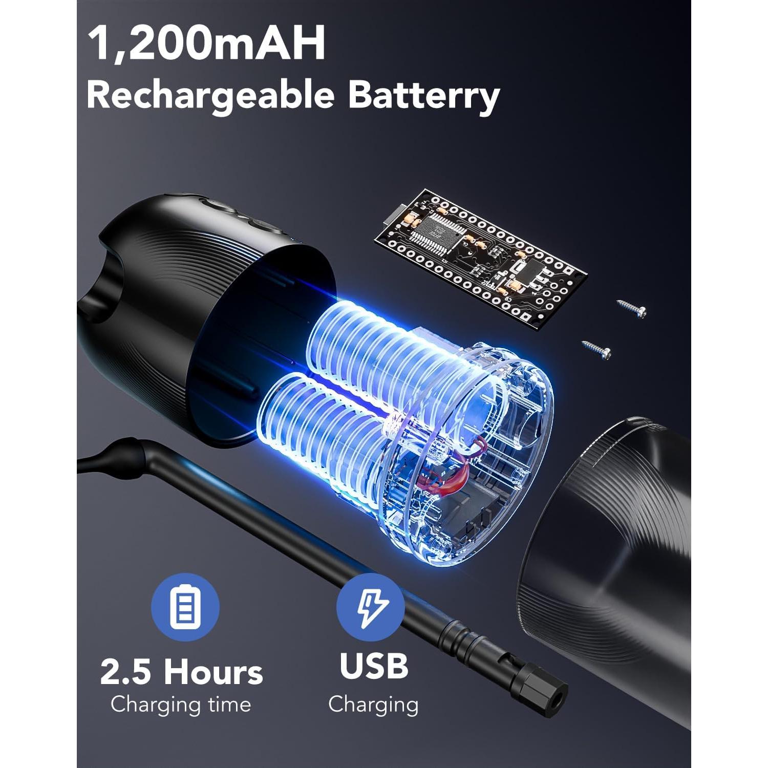 Limpiador de Oídos Eléctrico Yakbio con 3 Modos y 12 Puntas