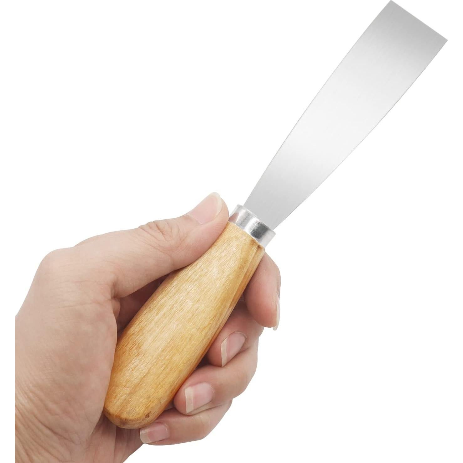 Espátula de Metal FOCMKEAS 25mm para Masilla y Pintura