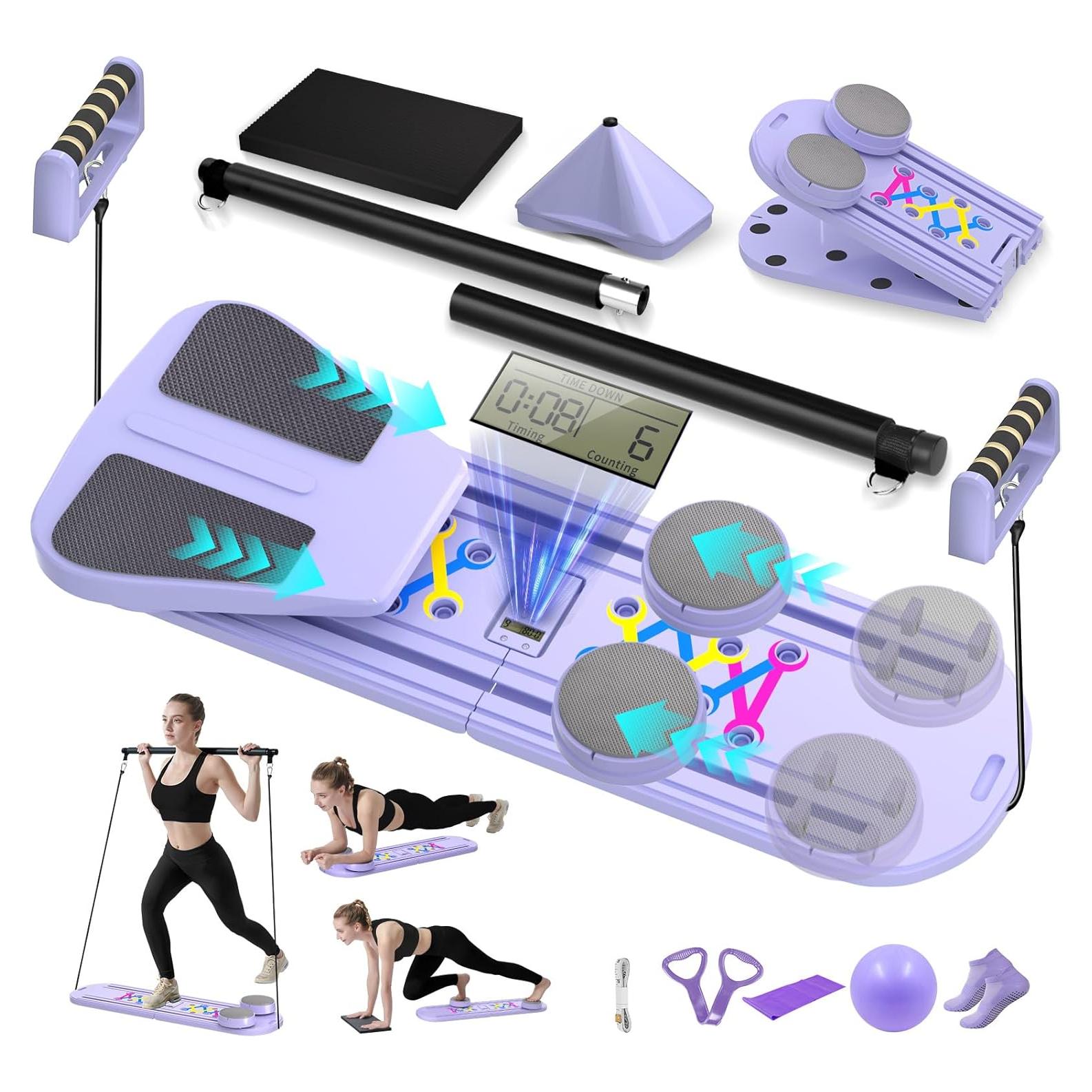 Tabla de Pilates Plegable ORWIPO YY-8053 6 en 1 para Entrenamiento