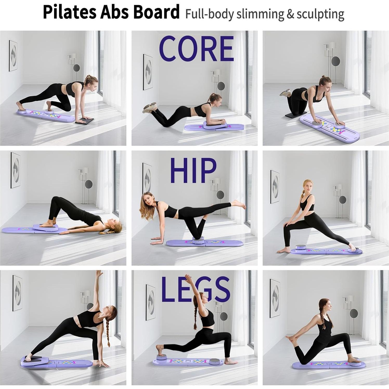 Tabla de Pilates Plegable ORWIPO YY-8053 6 en 1 para Entrenamiento