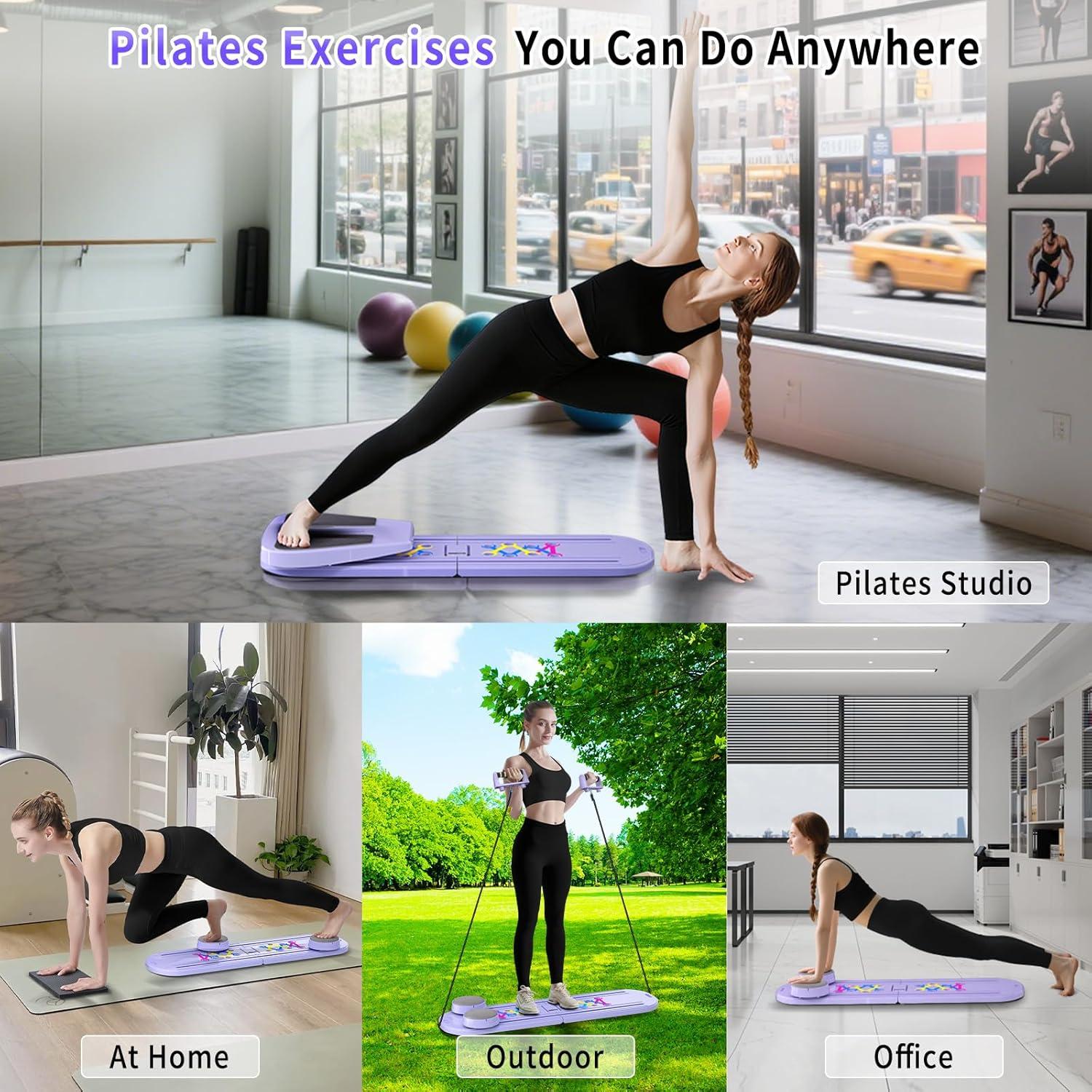 Tabla de Pilates Plegable ORWIPO YY-8053 6 en 1 para Entrenamiento