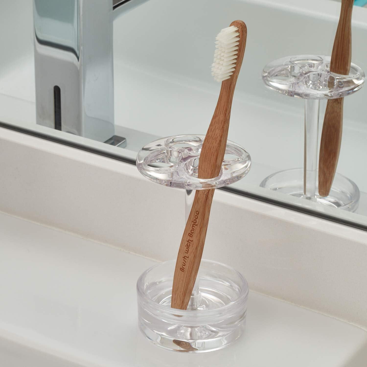 Soporte para Cepillos de Dientes InterDesign Eva Transparente