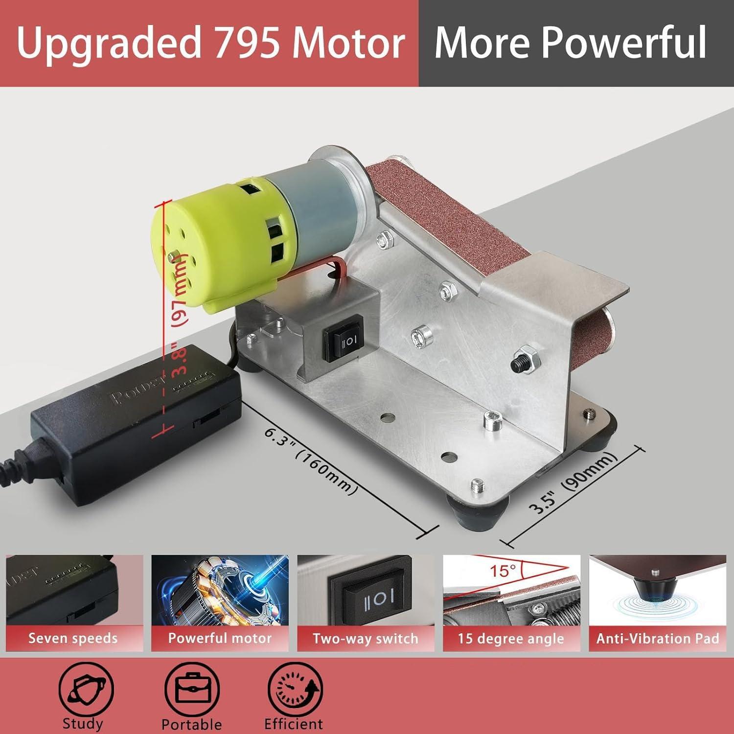 Mini Lijadora de Banda Eléctrica Kongkee 7 Velocidades 1.61 kg
