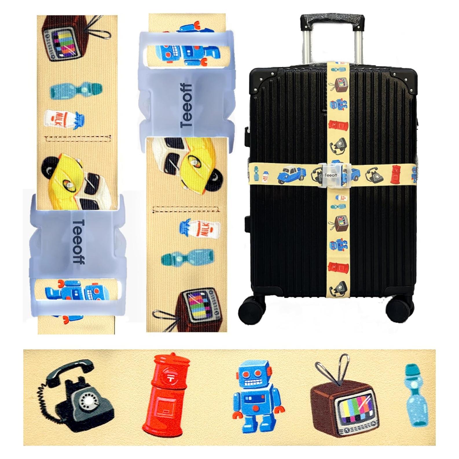 Correas Elásticas para Equipaje Teeoff 2 Piezas 220cm