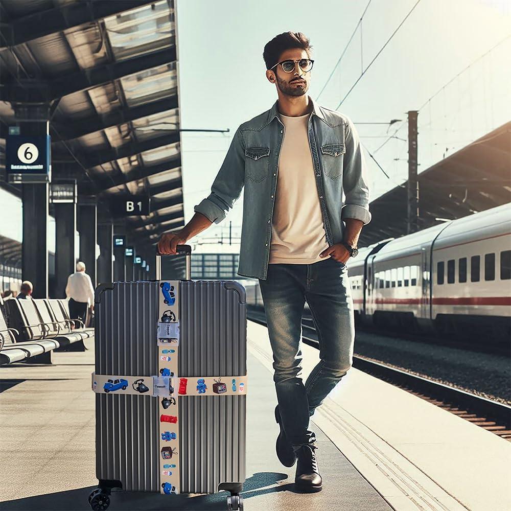 Correas Elásticas para Equipaje Teeoff 2 Piezas 220cm