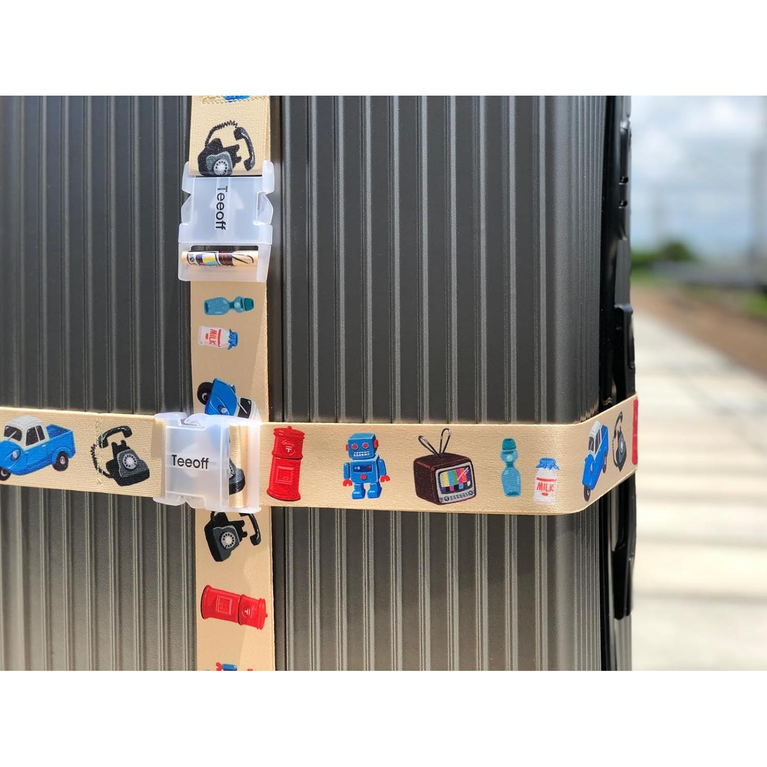 Correas Elásticas para Equipaje Teeoff 2 Piezas 220cm