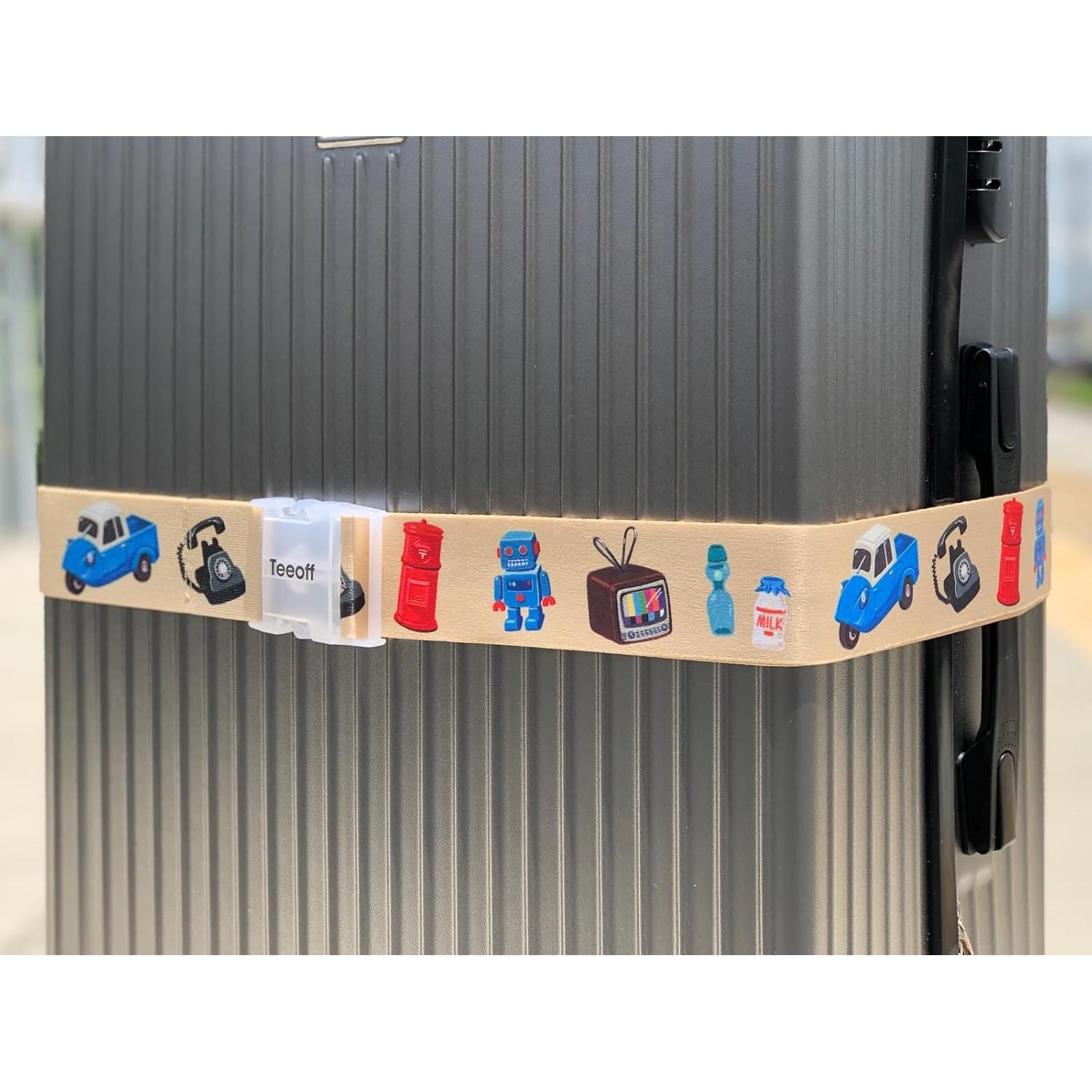 Correas Elásticas para Equipaje Teeoff 2 Piezas 220cm