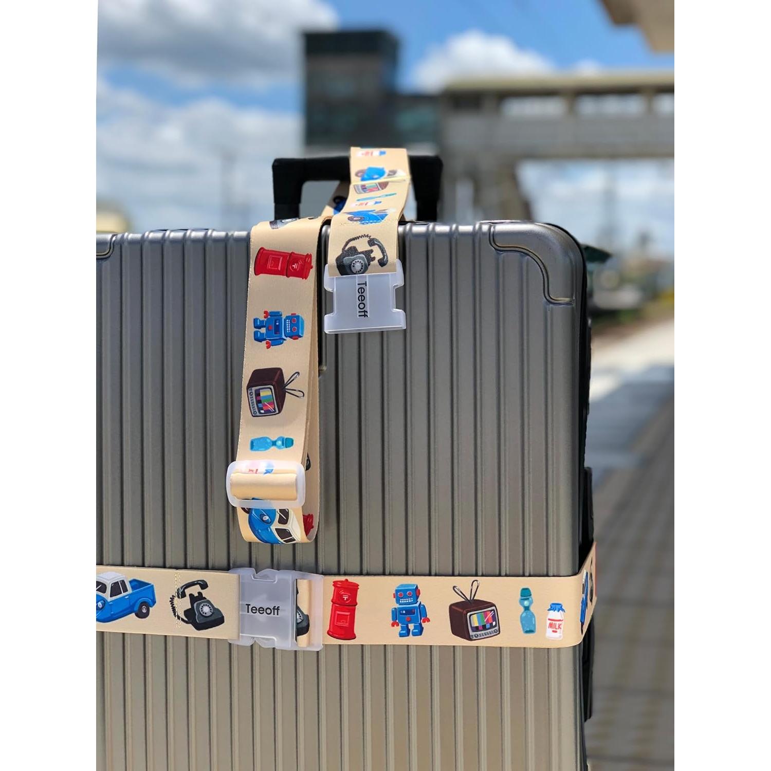 Correas Elásticas para Equipaje Teeoff 2 Piezas 220cm