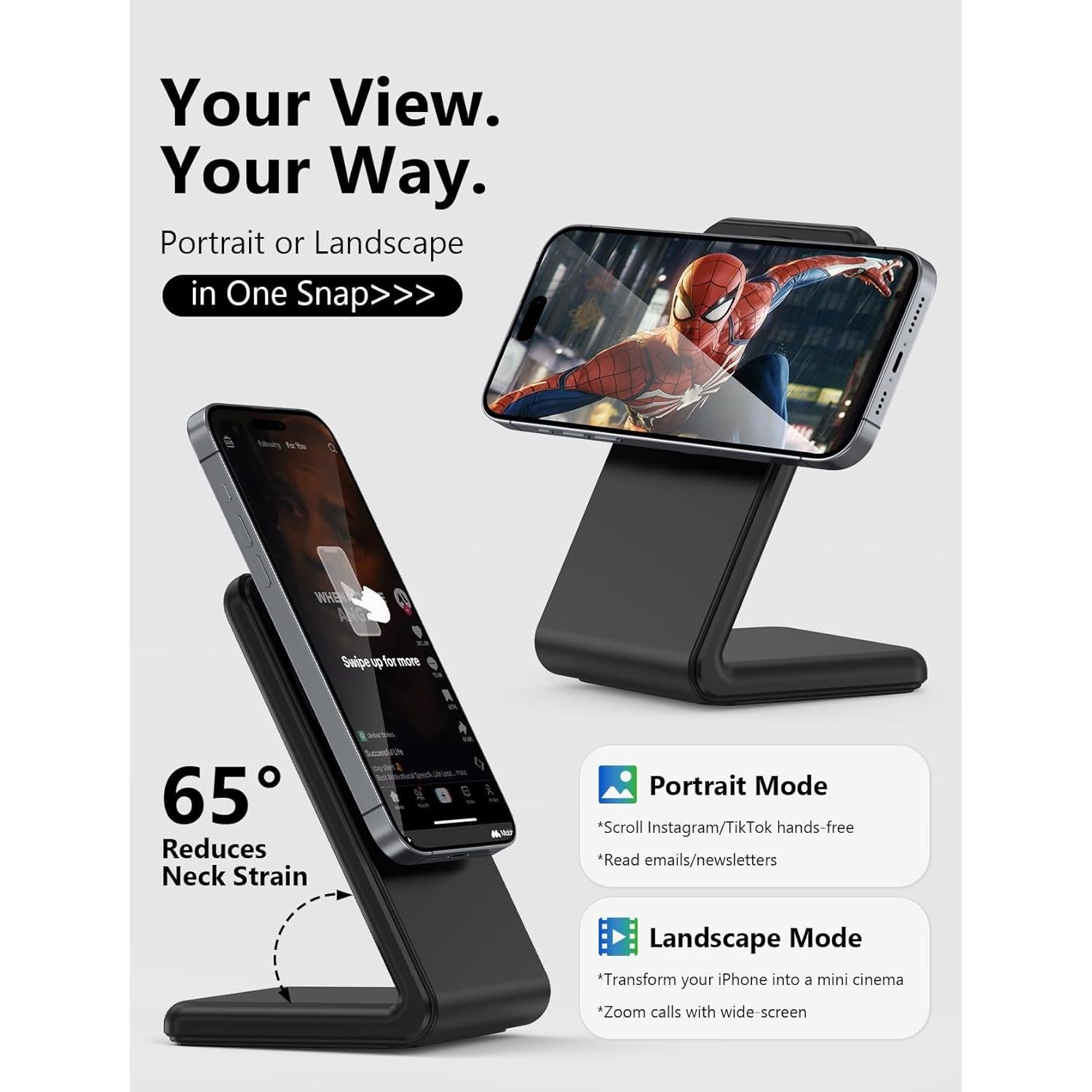 Cargador Inalámbrico Magnético MagSafe YFZN para iPhone 12-16 - Negro