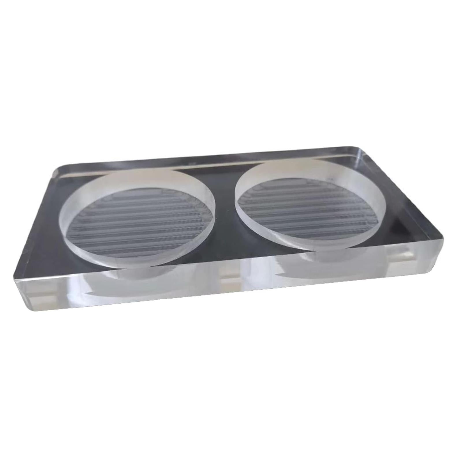 Bandeja Acrílica para Molinillos de Sal y Pimienta WOHENI 17x9 cm