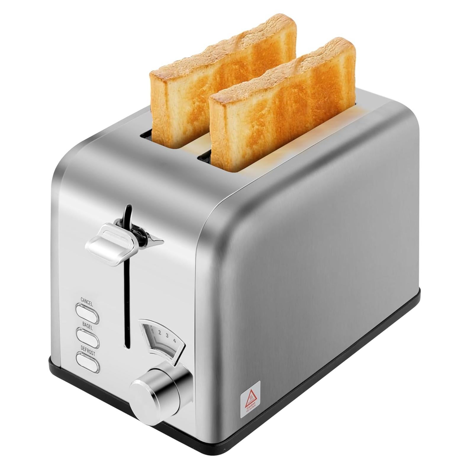 Tostadora HealSmart Acero Inoxidable 2 Rebanadas Plata