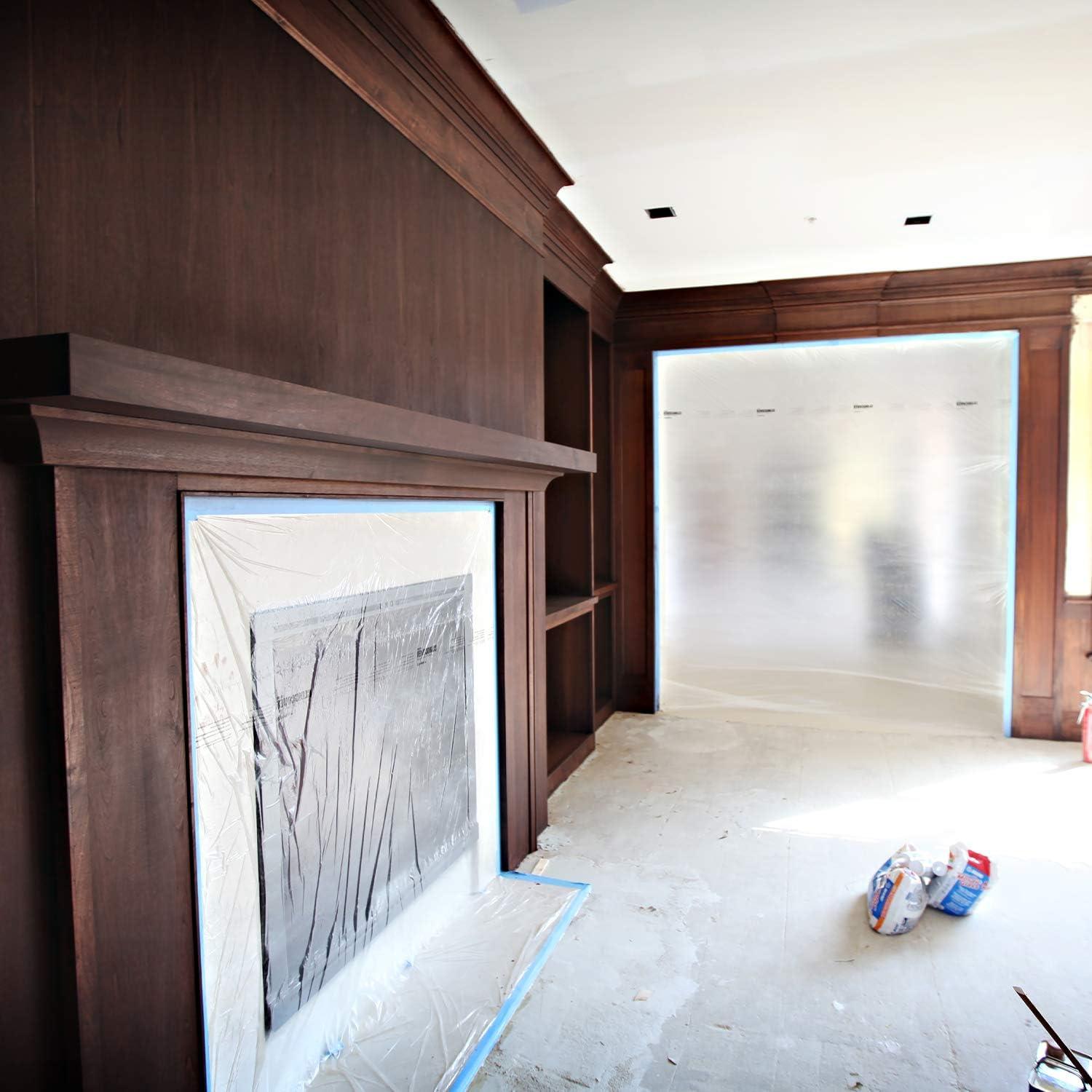 Lámina de Plástico Autoadhesiva Trimaco ClingCover 2.74m x 121.92m