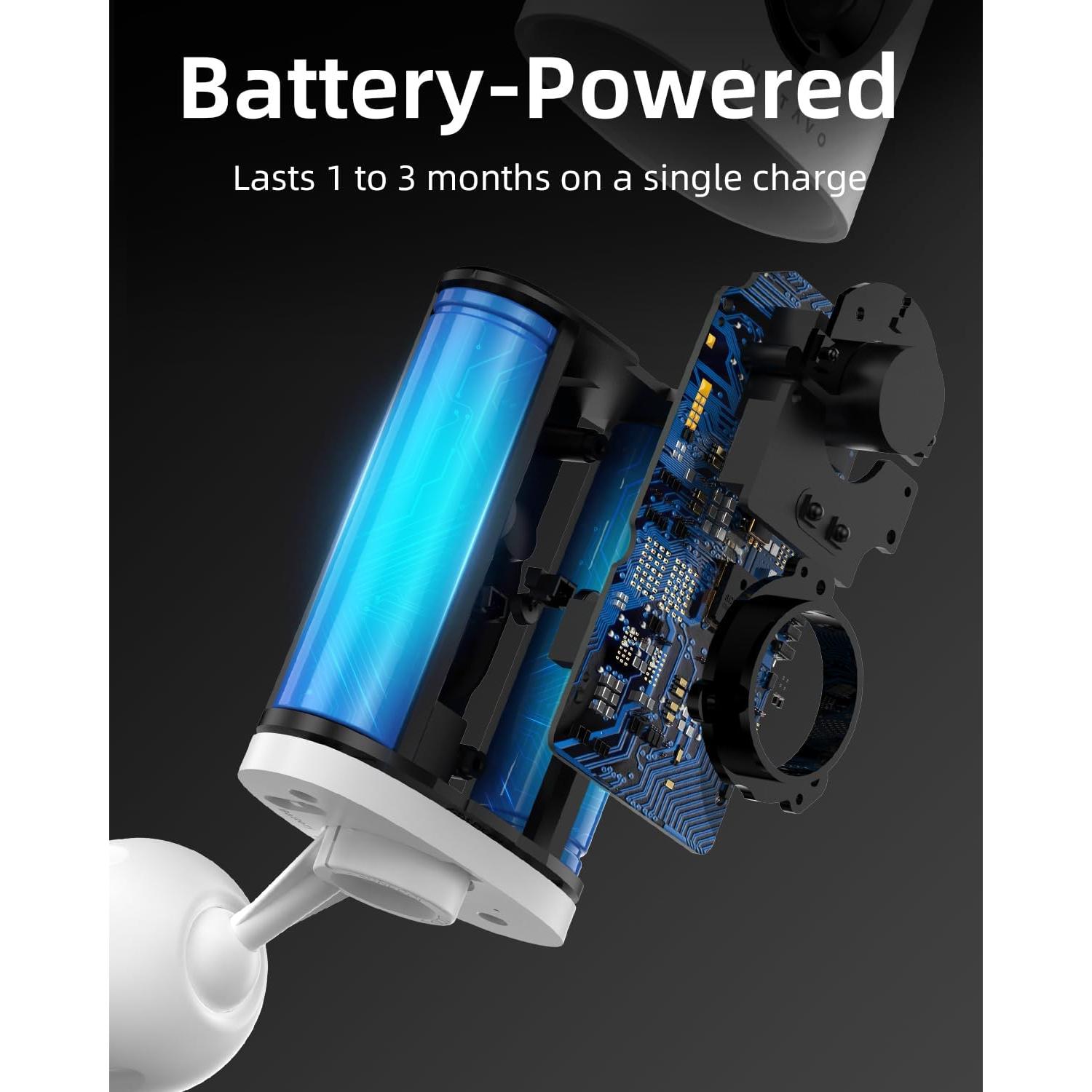 Cámara de Seguridad Inalámbrica Virtavo VistaFlask 2K AI