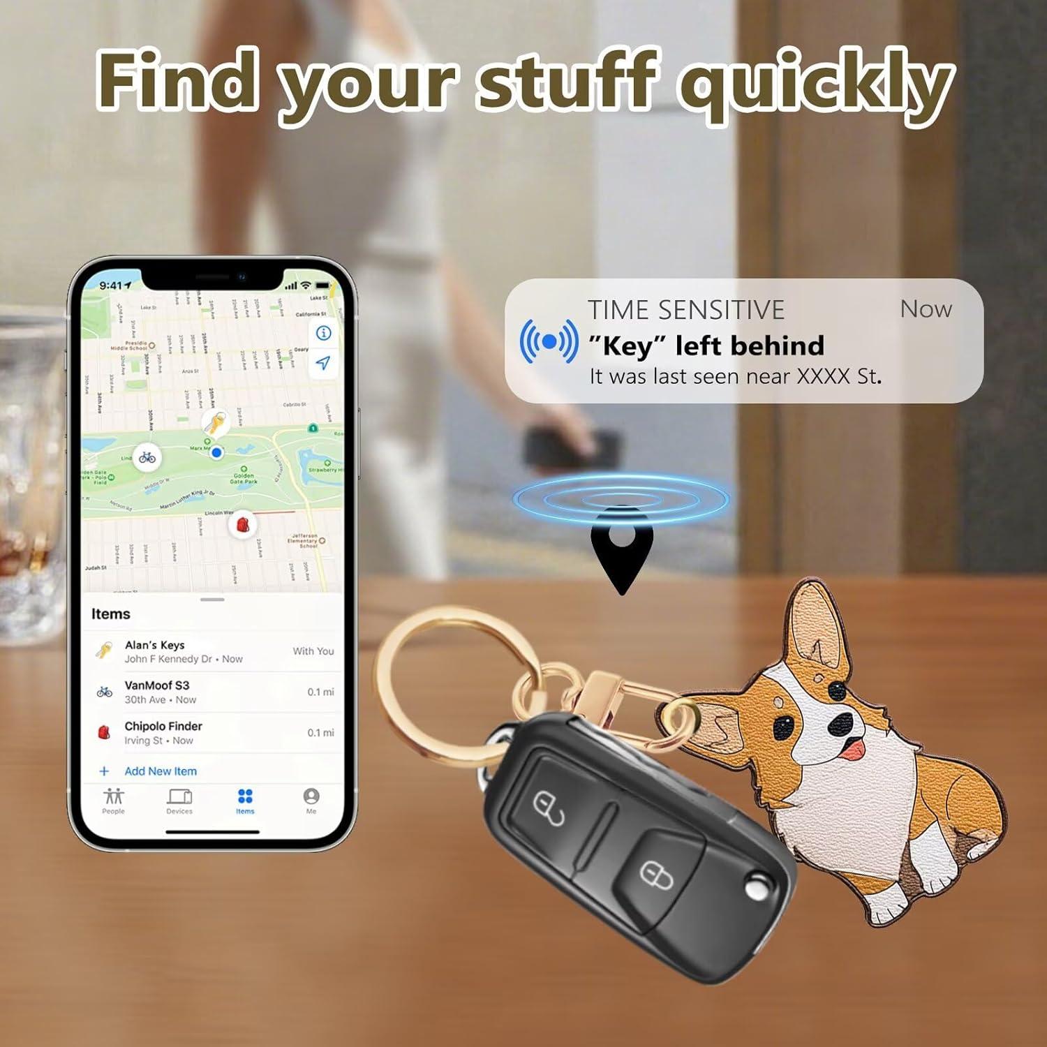 Funda de llavero de cuero PU Genérico para GPS y tarjetas 8.9 cm