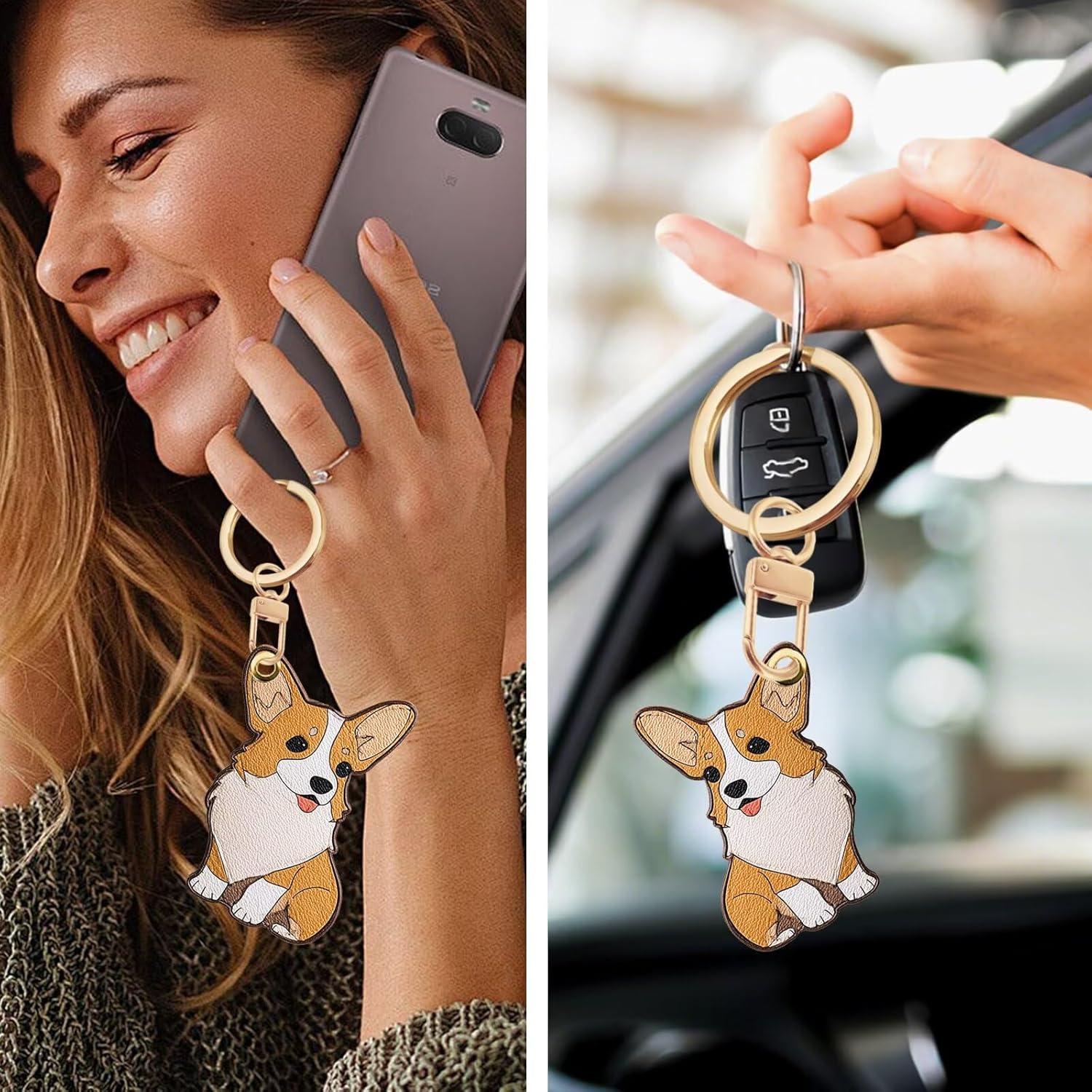 Funda de llavero de cuero PU Genérico para GPS y tarjetas 8.9 cm