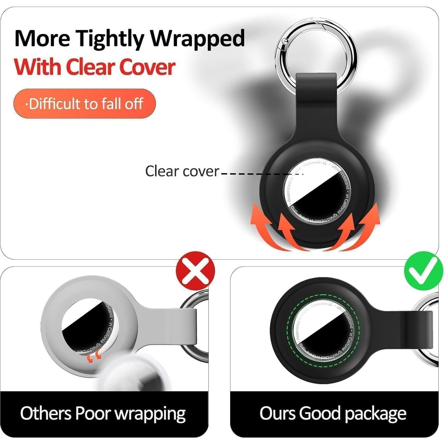 Soporte Impermeable para AirTag Trazzic - Carcasa Dura y Silicona