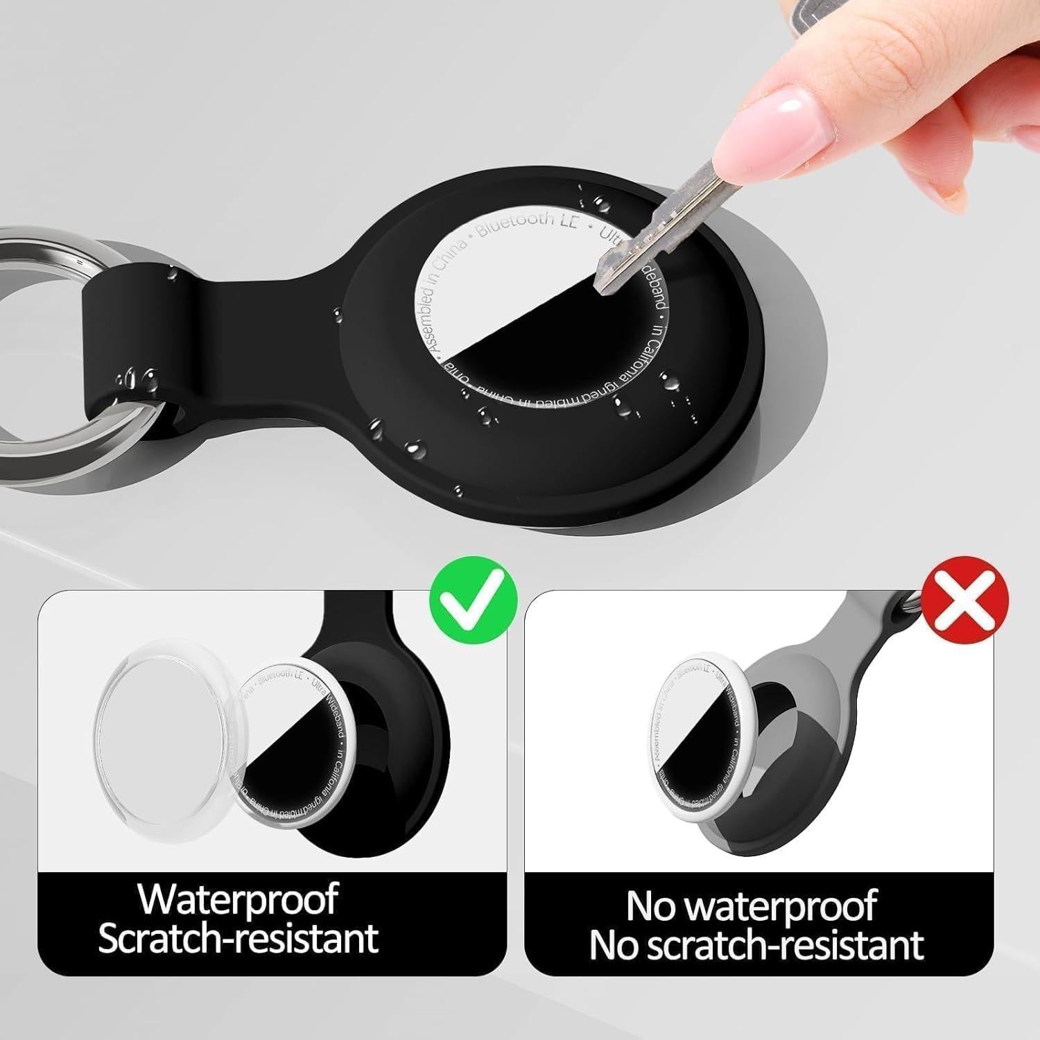 Soporte Impermeable para AirTag Trazzic - Carcasa Dura y Silicona