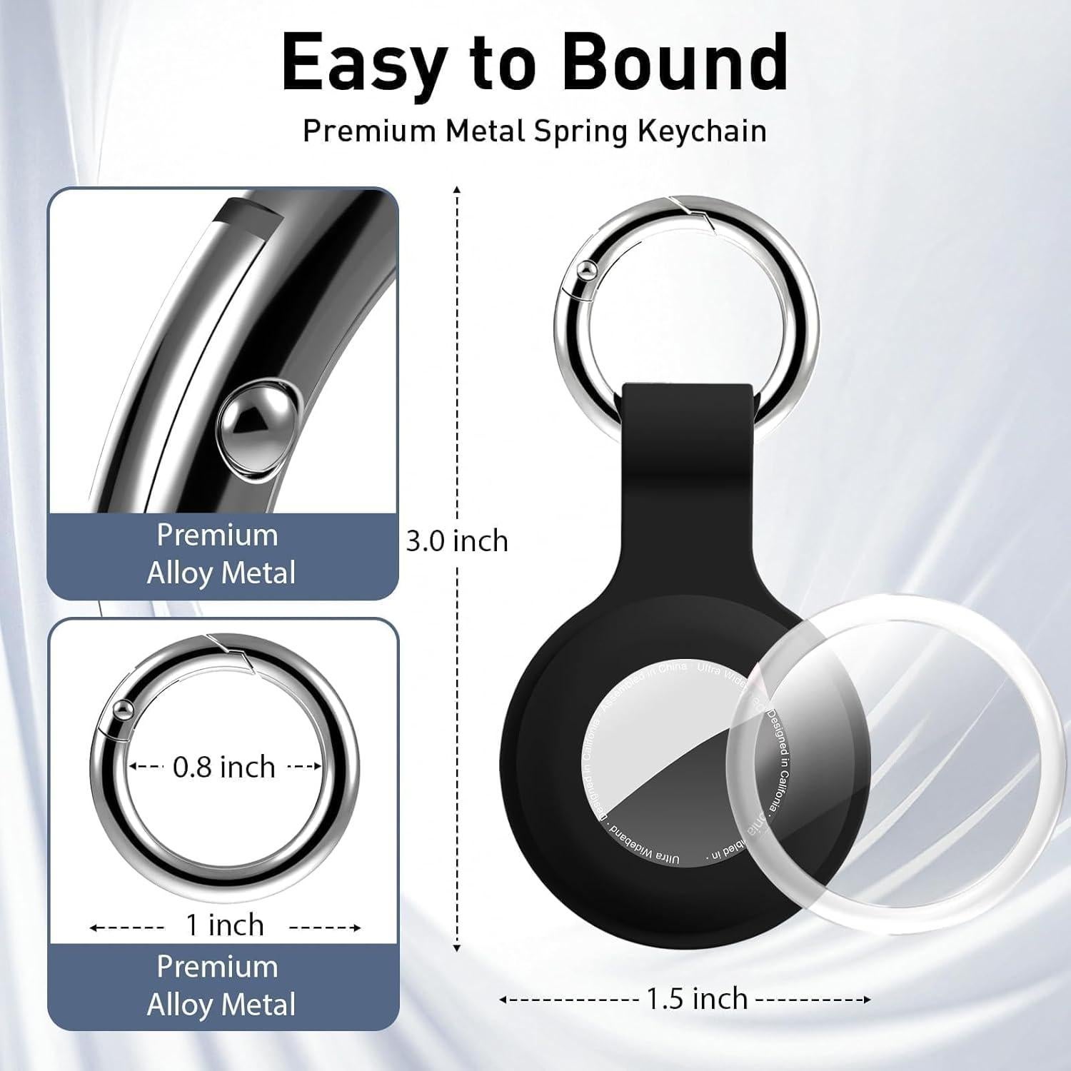 Soporte Impermeable para AirTag Trazzic - Carcasa Dura y Silicona