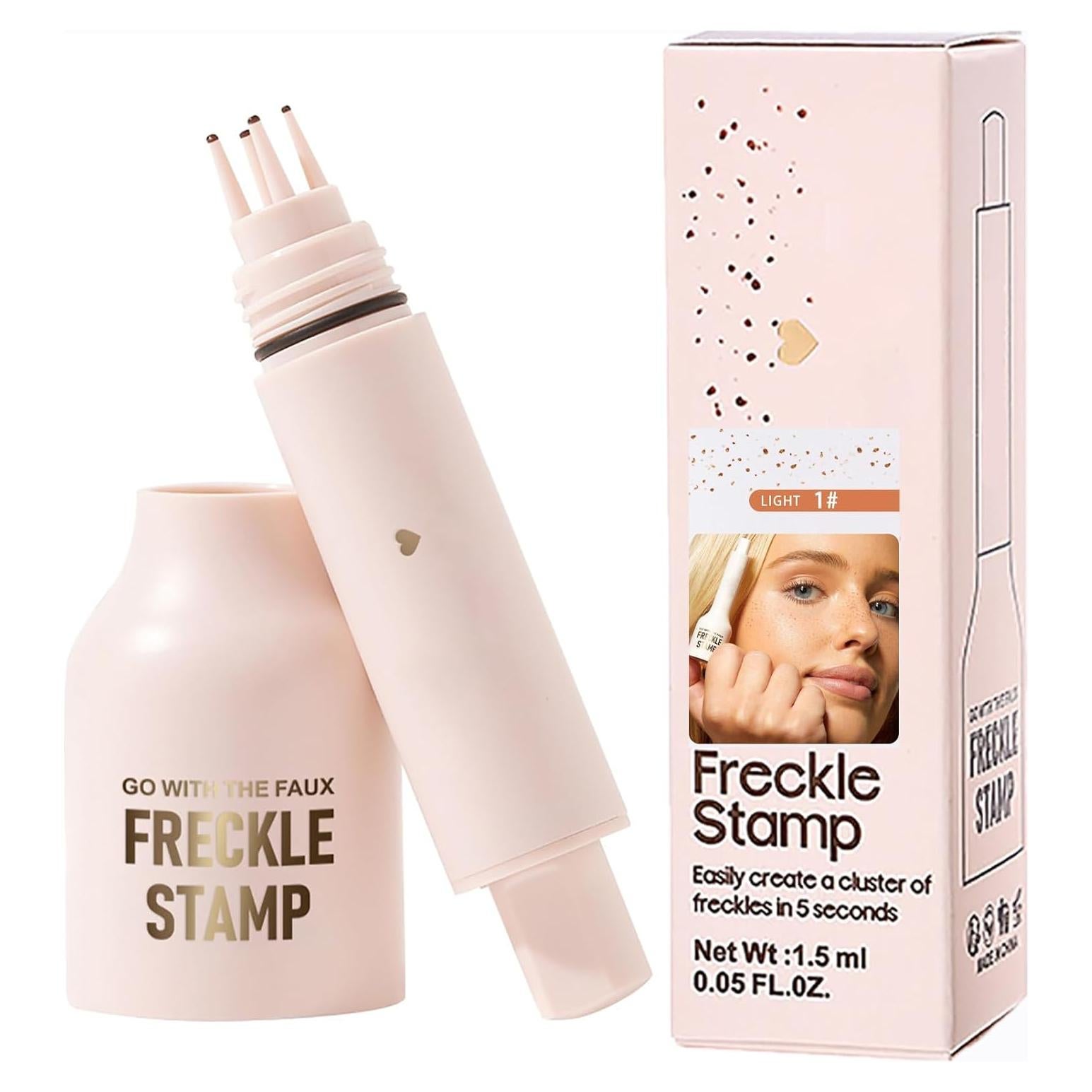 Sello de Pecas Falsas XIRUJNFD 5 Puntos Color Claro