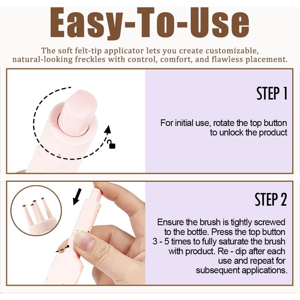 Sello de Pecas Falsas XIRUJNFD 5 Puntos Color Claro