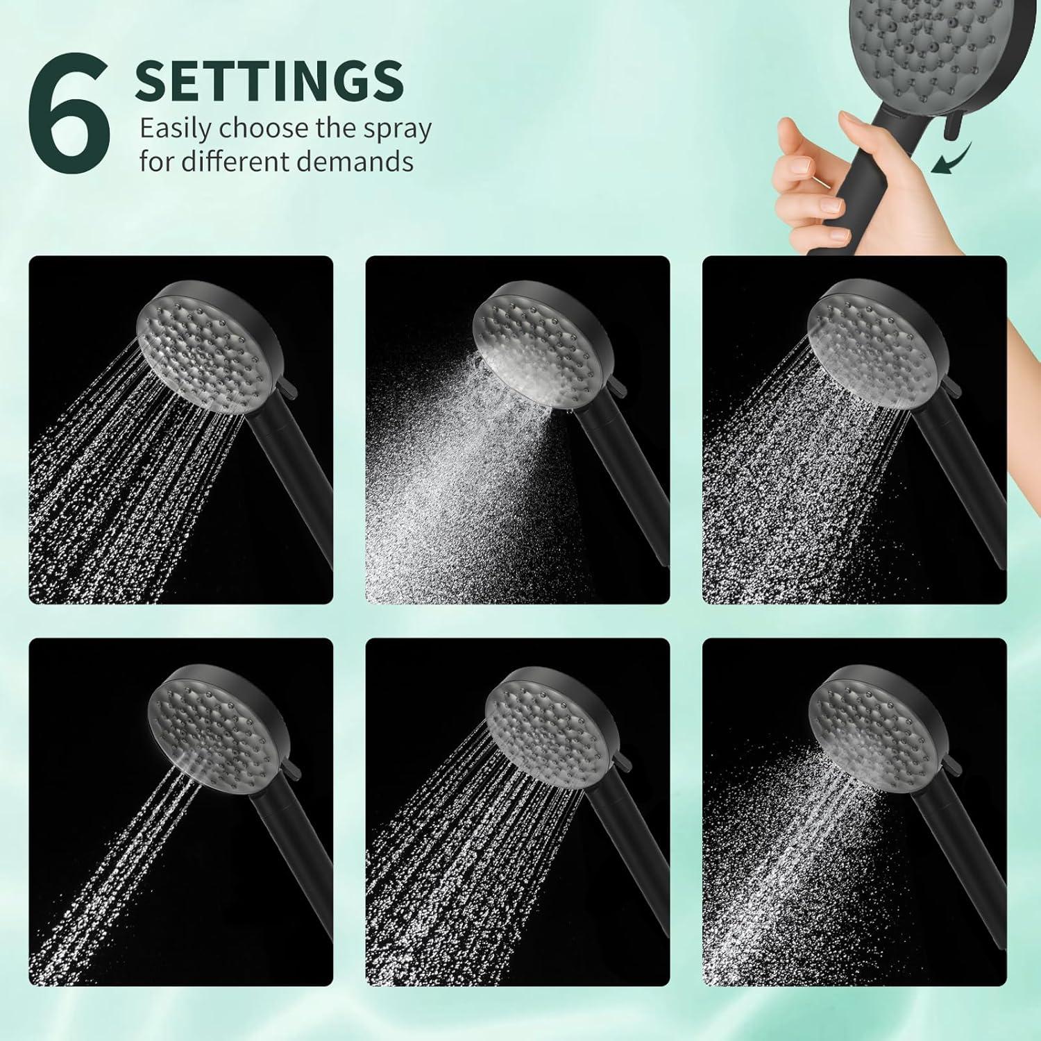 Cabezal de Ducha Filtrado UltrTxenova SH4, Alta Presión 6 Modos